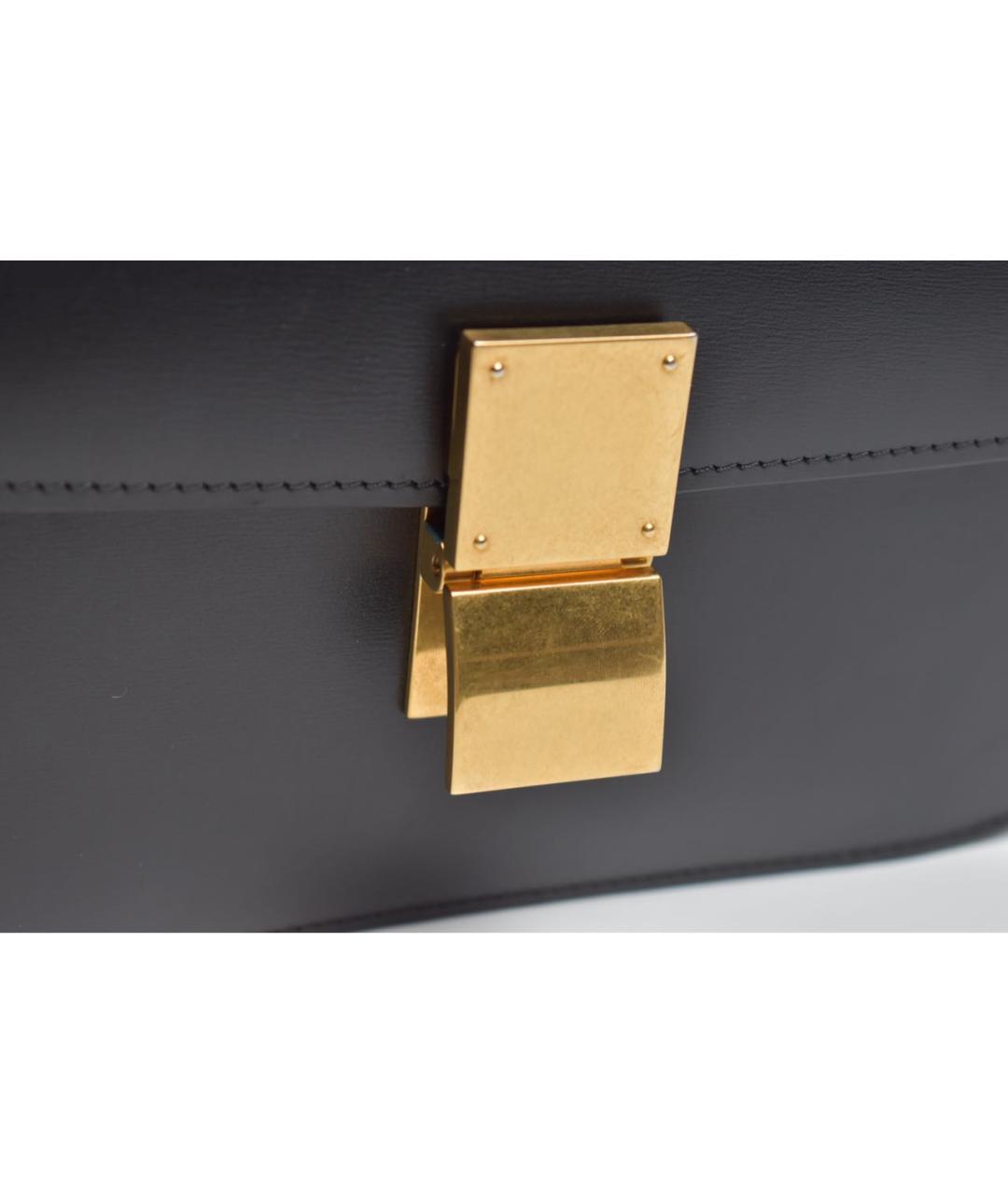 CELINE Черная кожаная сумка через плечо, фото 8