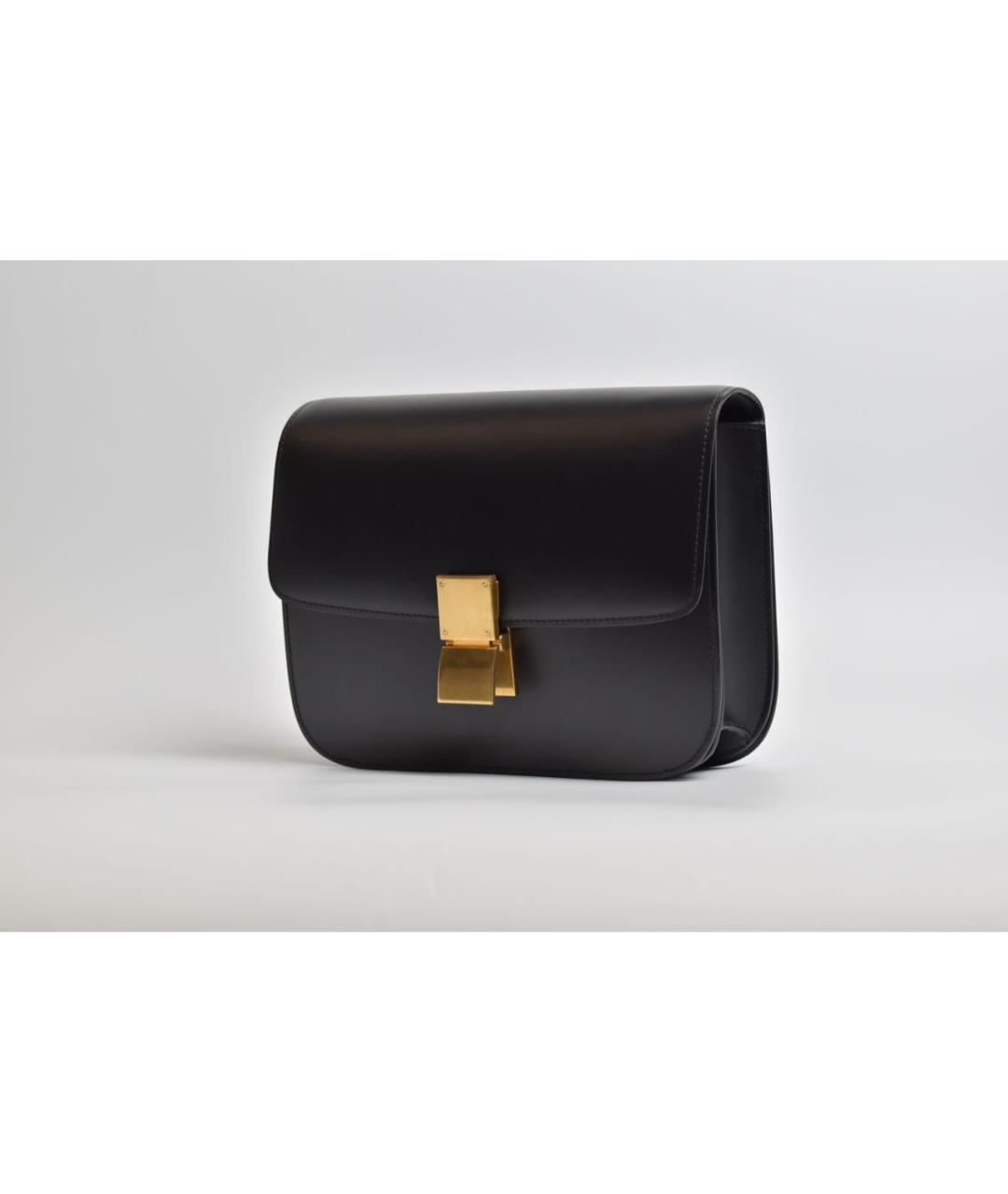 CELINE Черная кожаная сумка через плечо, фото 2