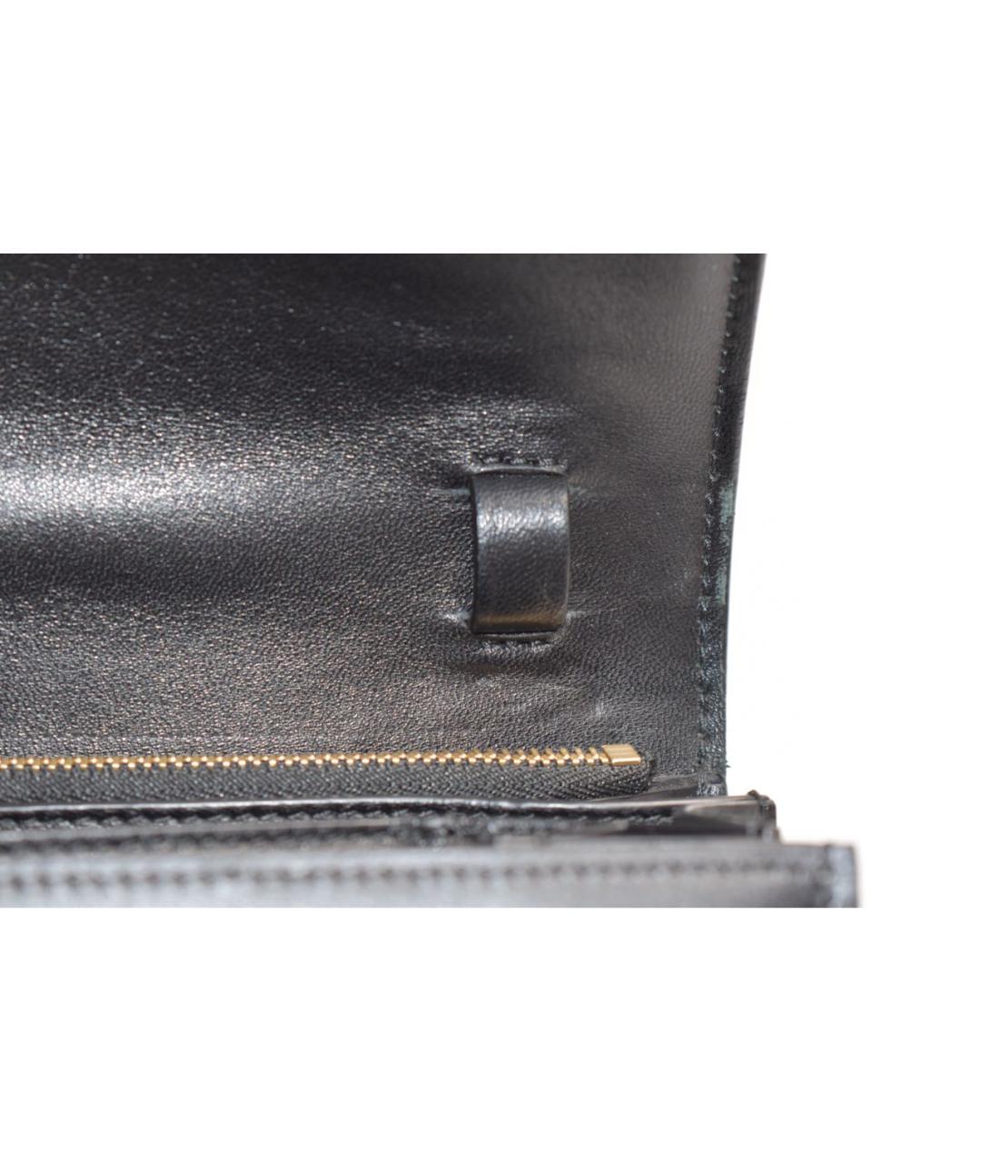 CELINE Черная кожаная сумка через плечо, фото 7