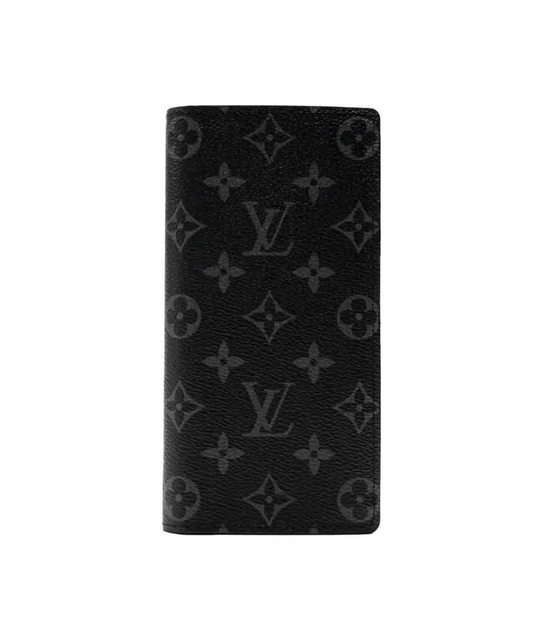 LOUIS VUITTON Антрацитовый кошелек, фото 9