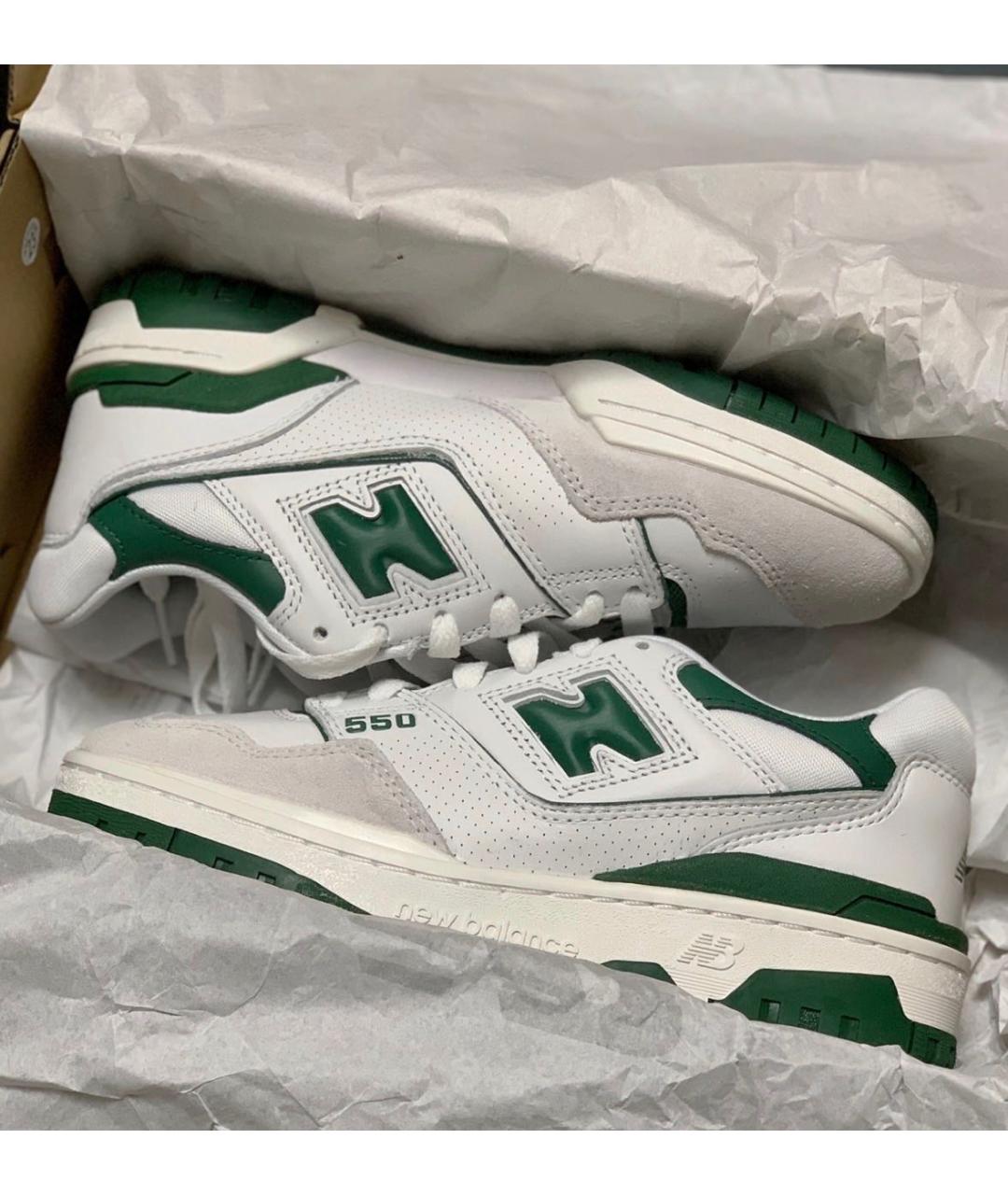 NEW BALANCE Зеленые низкие кроссовки / кеды, фото 2