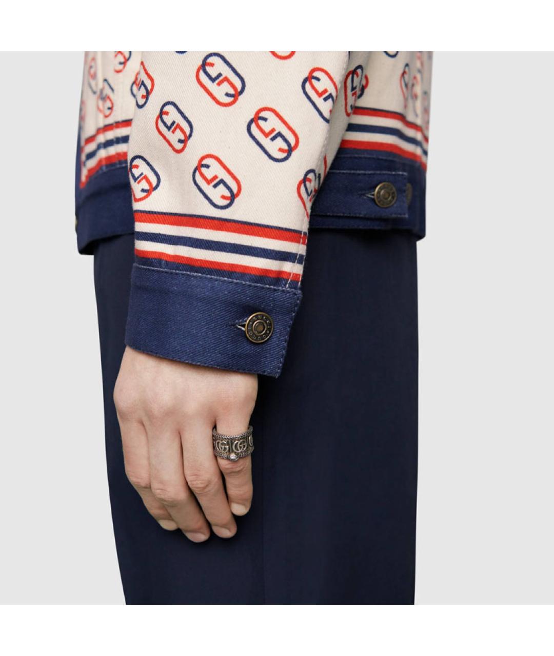 GUCCI Серебряное серебряное кольцо, фото 4