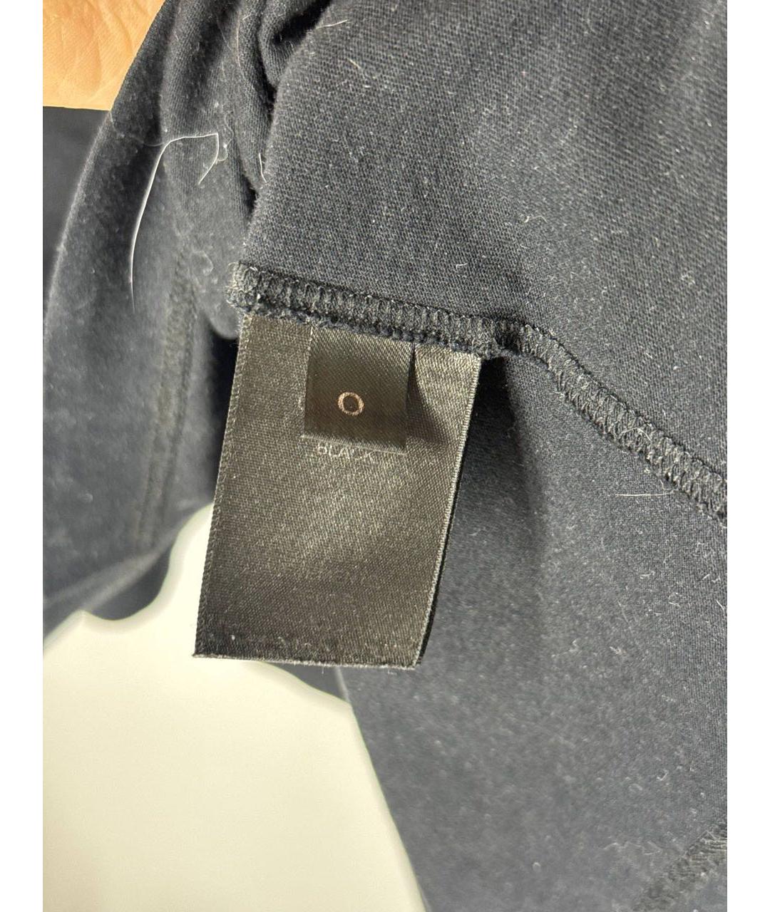 VETEMENTS Черная хлопковая футболка, фото 4