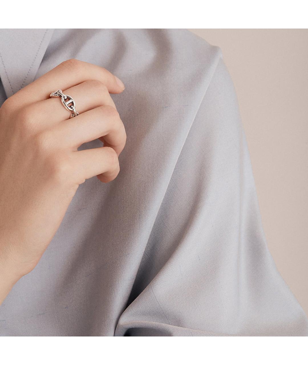HERMES Серебряное серебряное кольцо, фото 5