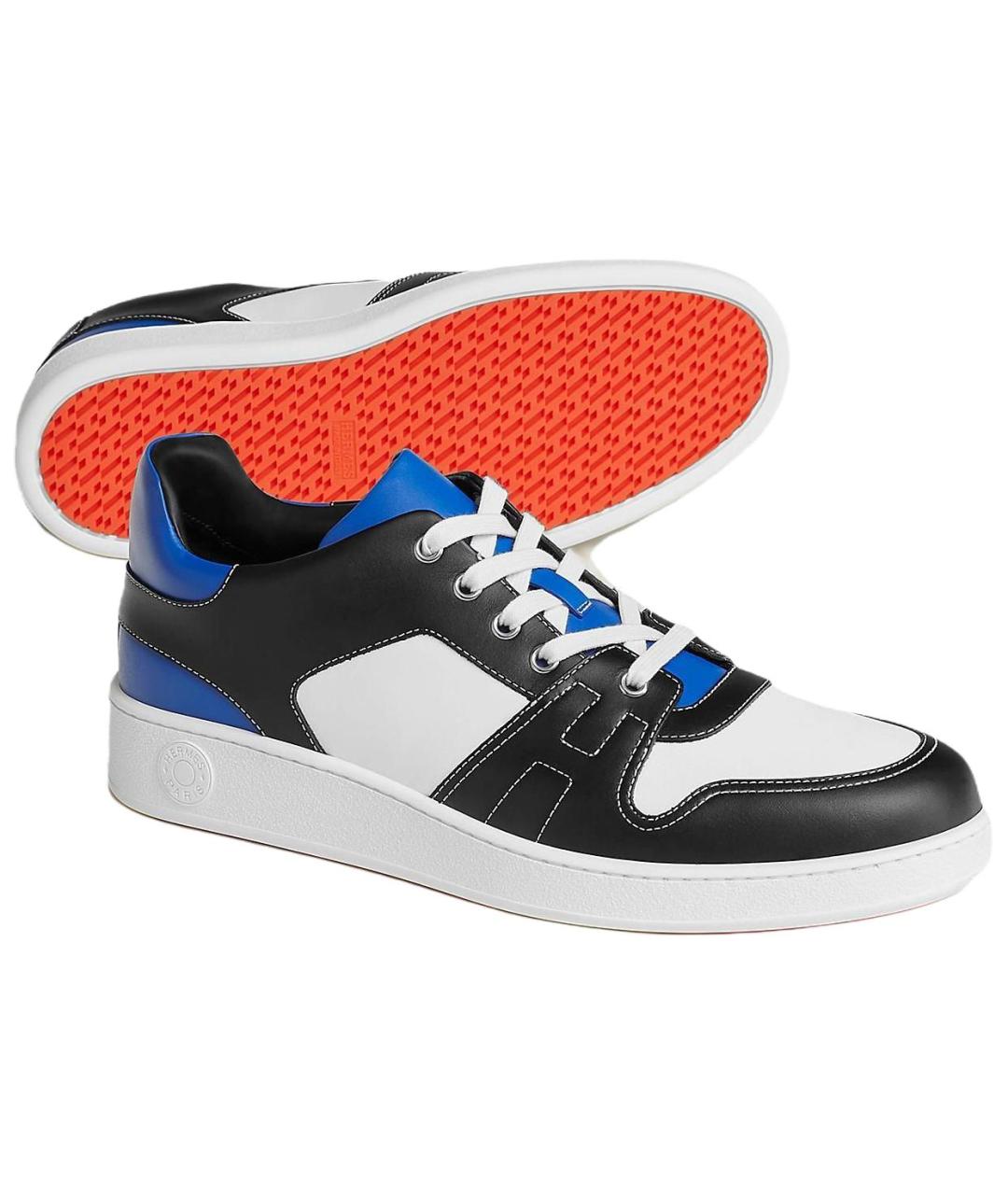 HERMES Мульти кожаные низкие кроссовки / кеды, фото 5