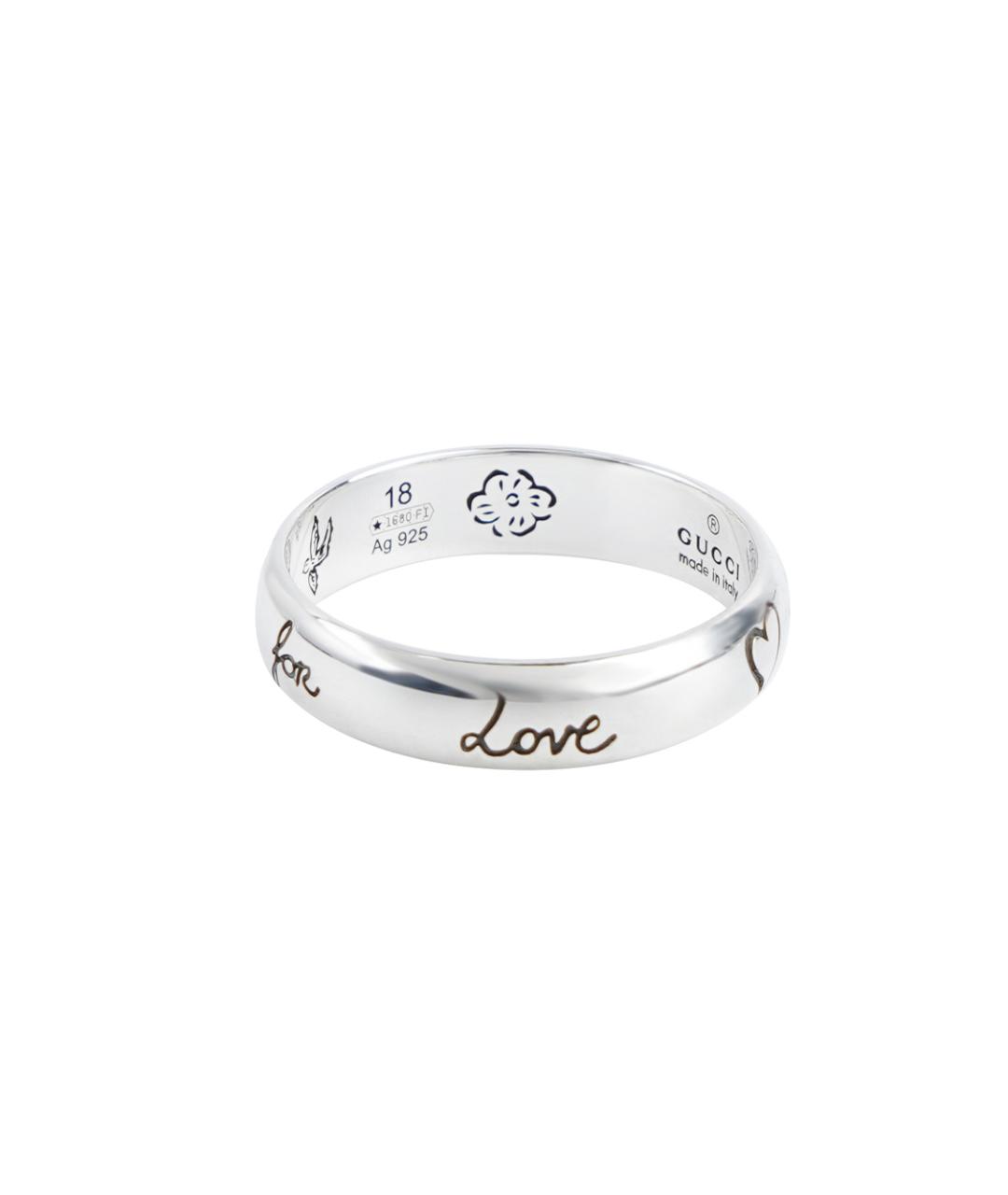 GUCCI Серебряное серебряное кольцо, фото 5