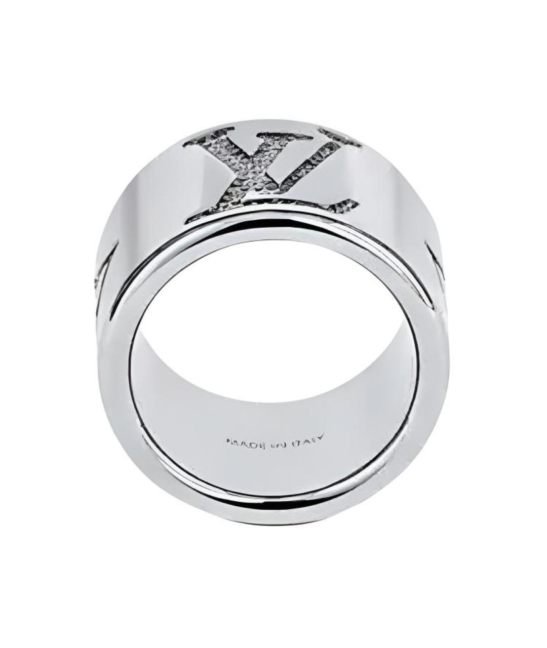 LOUIS VUITTON Серебряное металлическое кольцо, фото 3