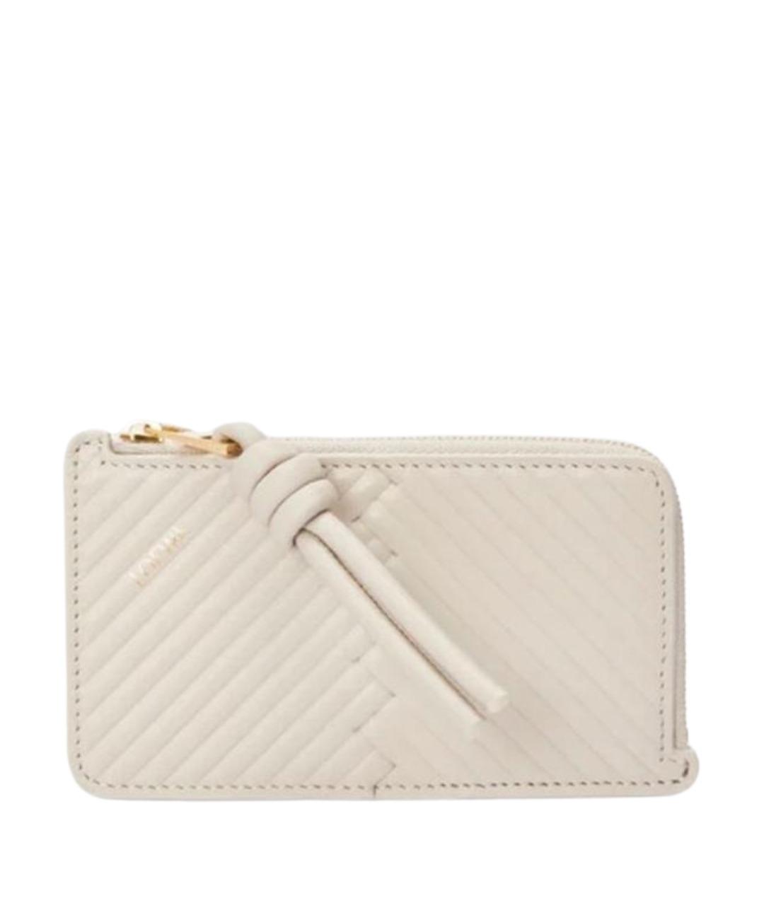 LOEWE Бежевый кожаный кардхолдер, фото 1