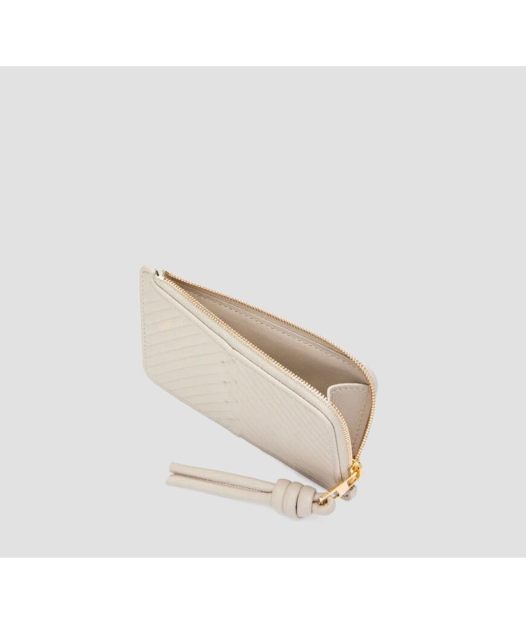 LOEWE Бежевый кожаный кардхолдер, фото 3