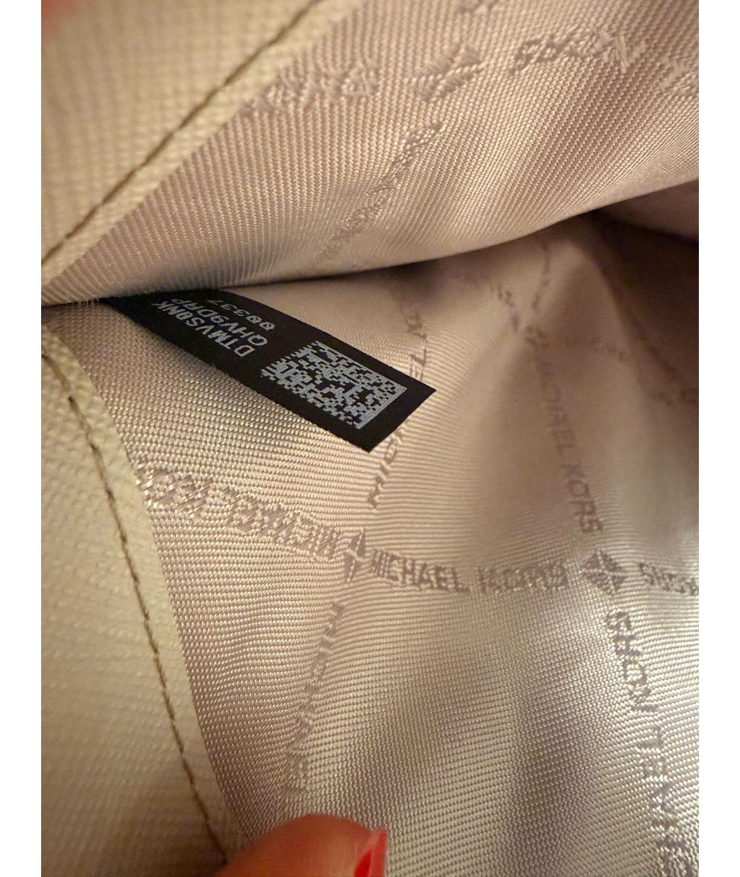 MICHAEL KORS Серый кожаный кошелек, фото 7