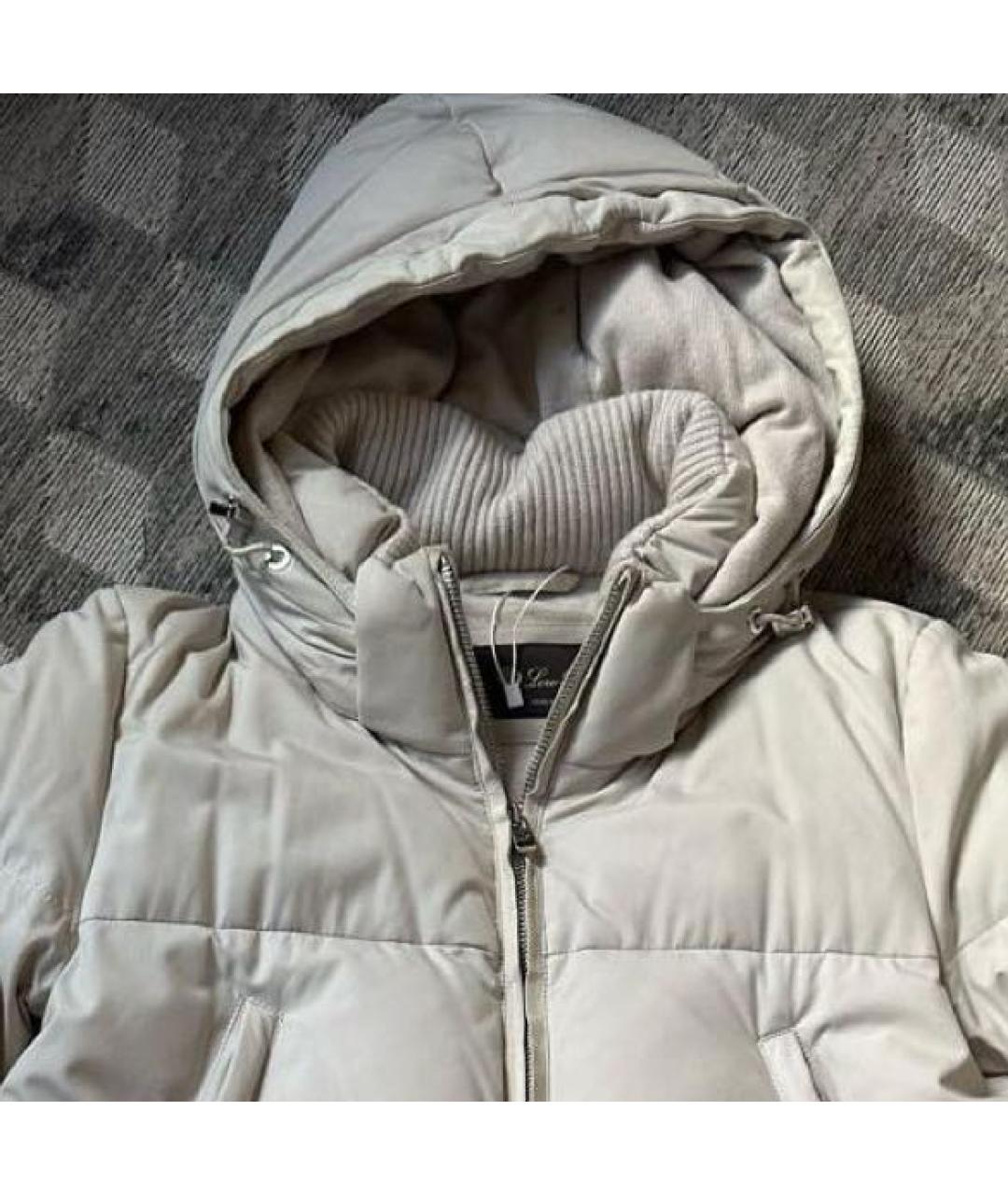 LORO PIANA Серый пуховик, фото 7