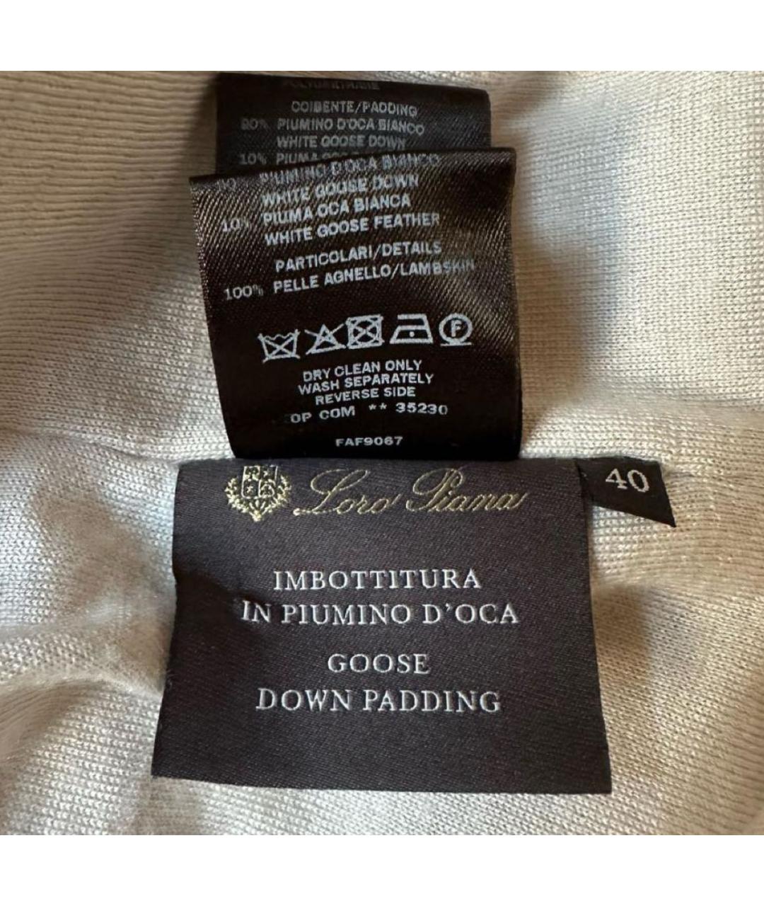 LORO PIANA Серый пуховик, фото 5