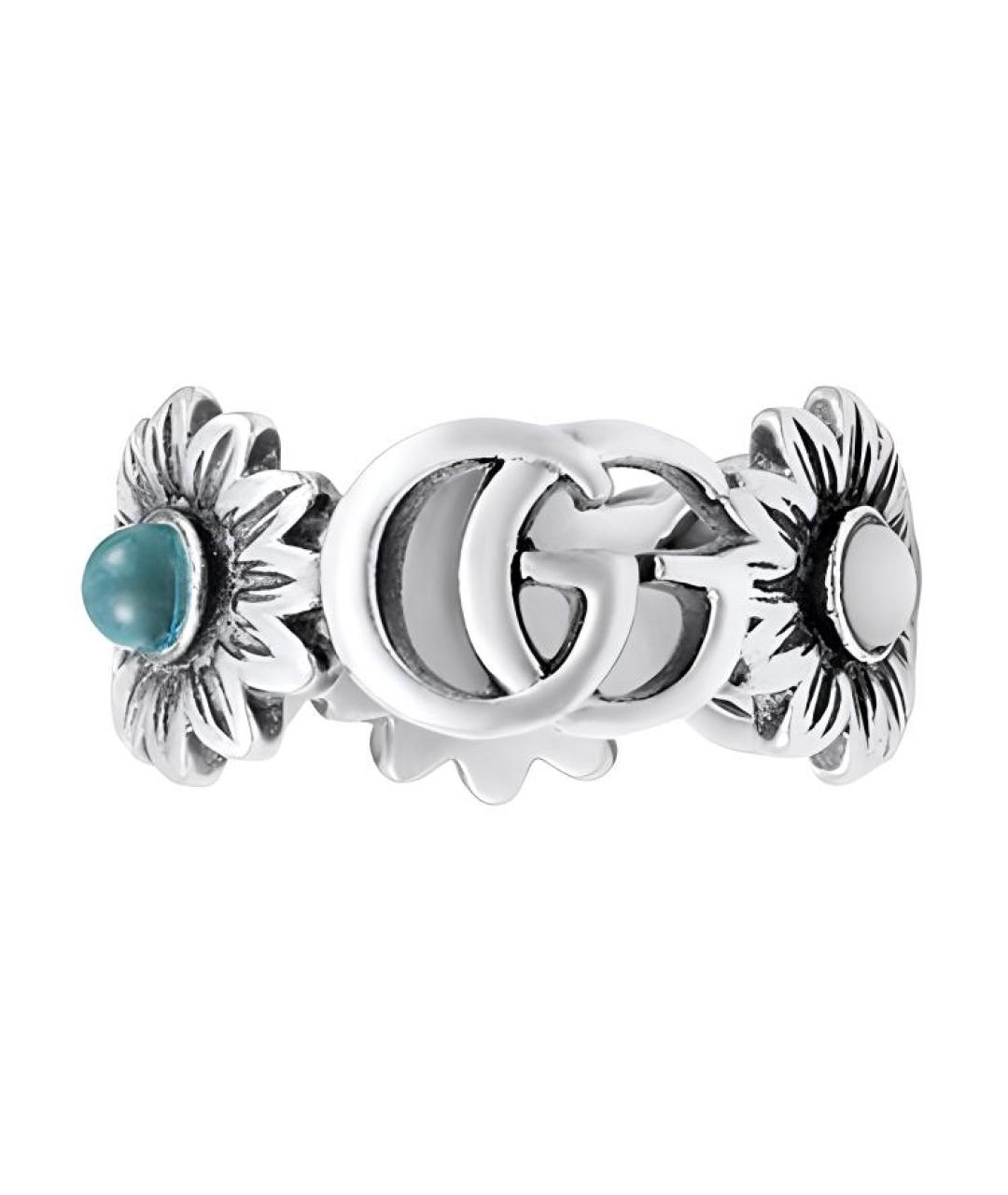 GUCCI Серебряное серебряное кольцо, фото 1