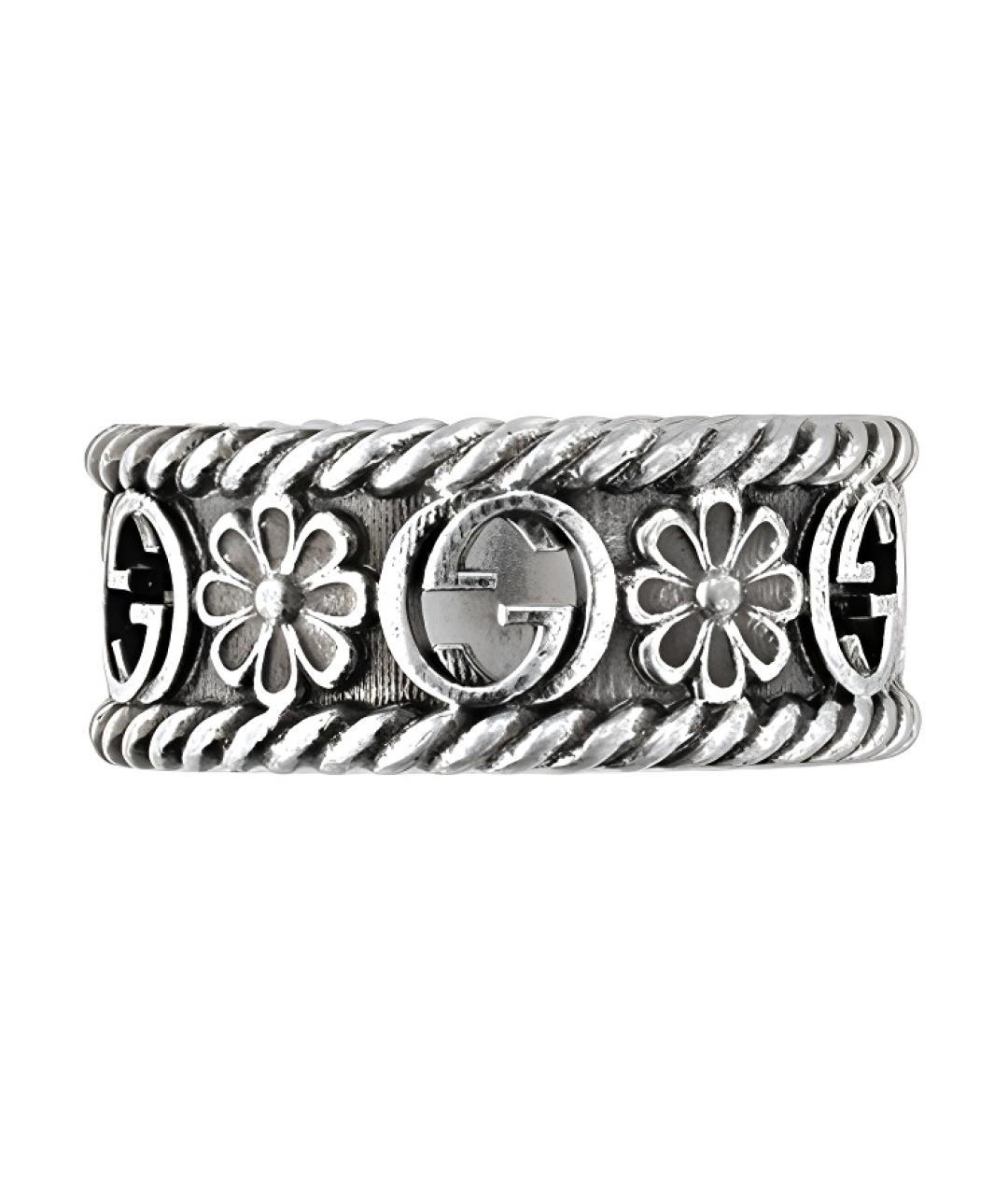GUCCI Серебряное серебряное кольцо, фото 2