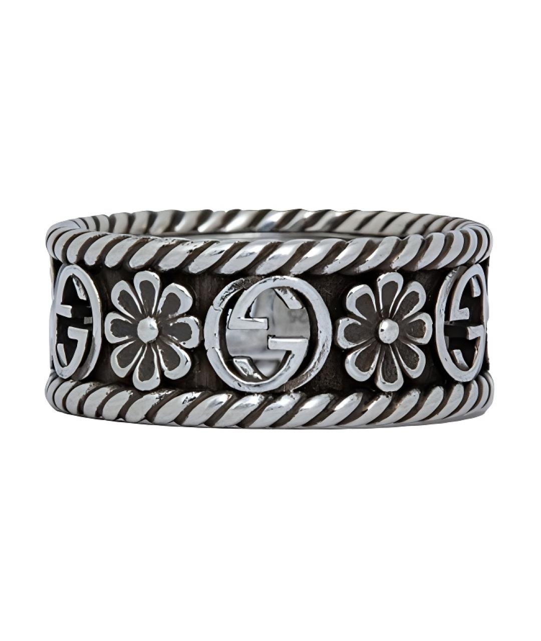 GUCCI Серебряное серебряное кольцо, фото 1