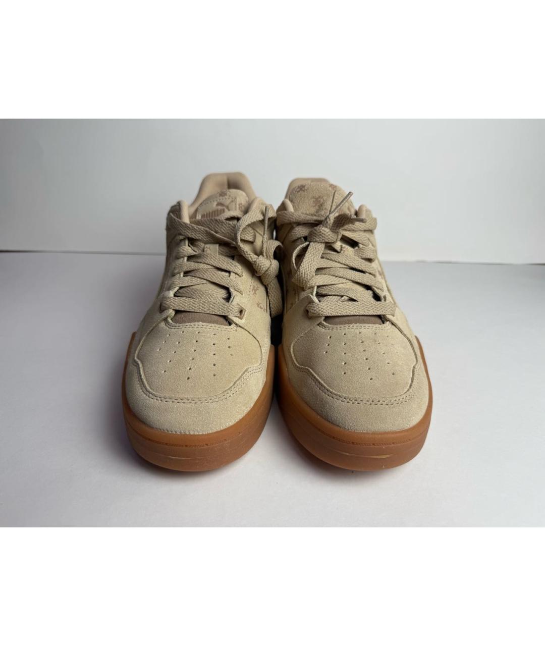 PUMA Горчичные замшевые низкие кроссовки / кеды, фото 2