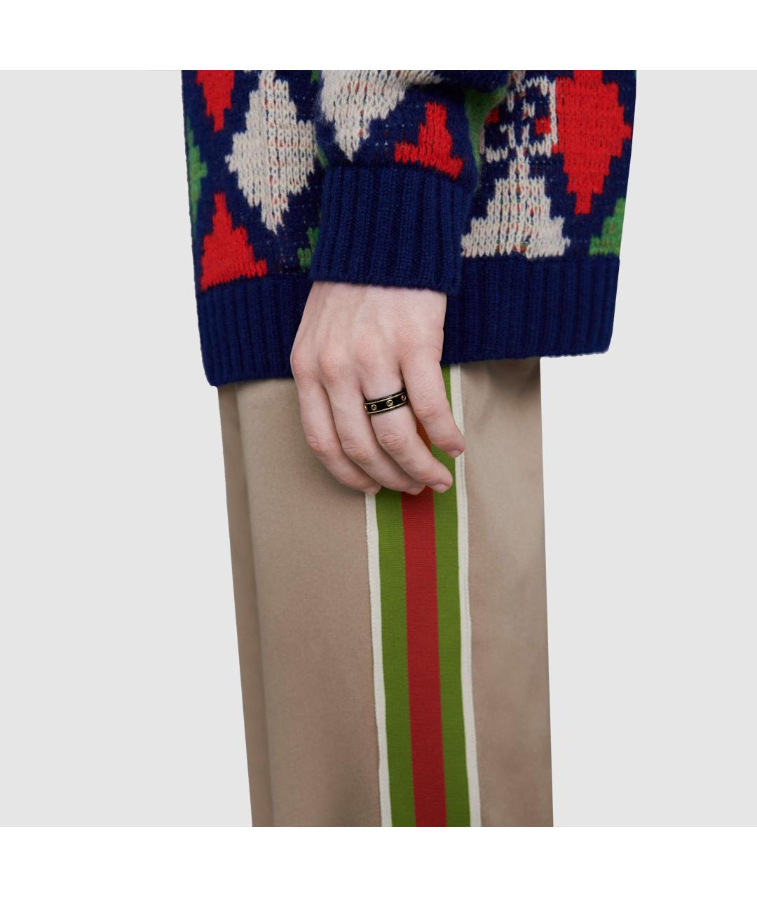 GUCCI Черное кольцо, фото 5