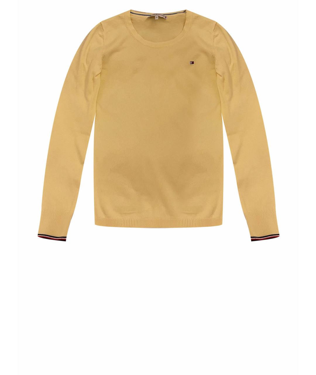 TOMMY HILFIGER Желтый хлопко-эластановый джемпер / свитер, фото 1