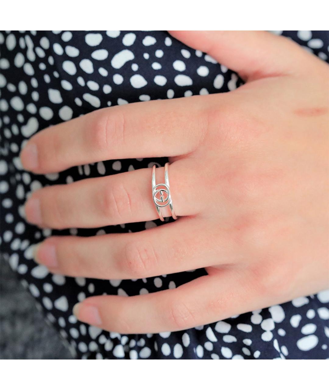 GUCCI Серебряное серебряное кольцо, фото 4