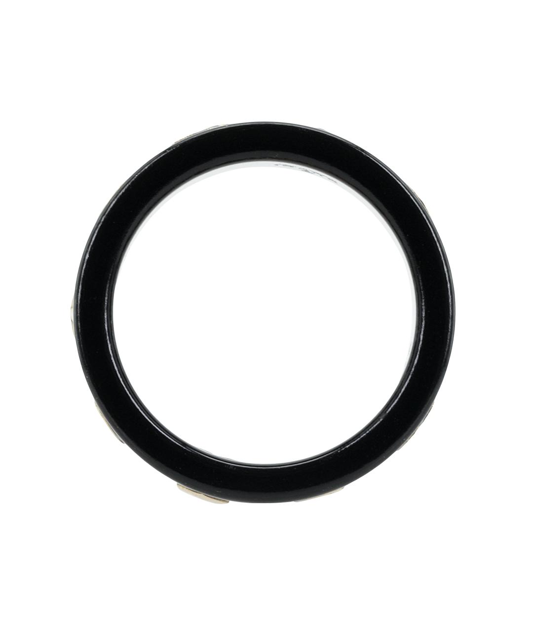 GUCCI Черное кольцо из желтого золота, фото 3