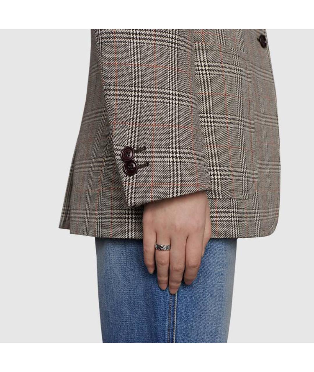 GUCCI Серебряное серебряное кольцо, фото 4