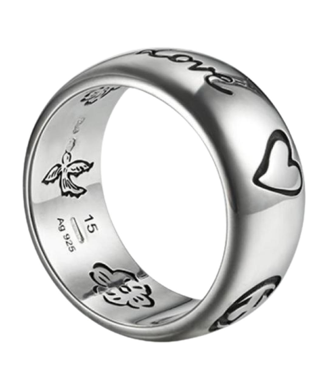 GUCCI Серебряное серебряное кольцо, фото 1