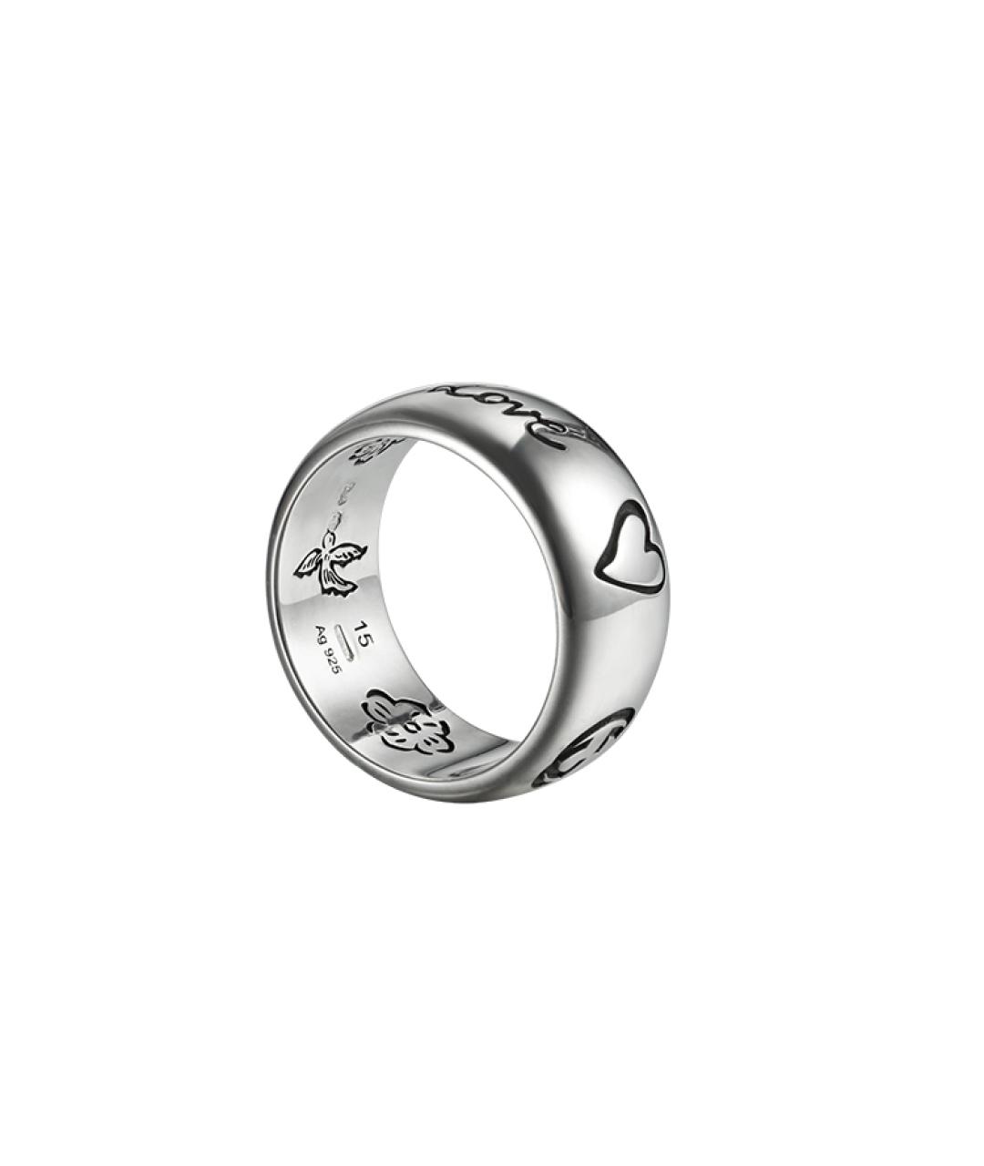 GUCCI Серебряное серебряное кольцо, фото 6