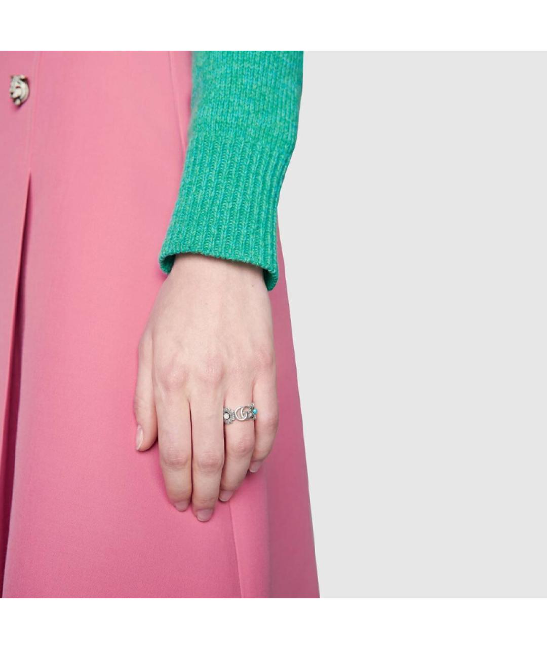 GUCCI Серебряное серебряное кольцо, фото 5