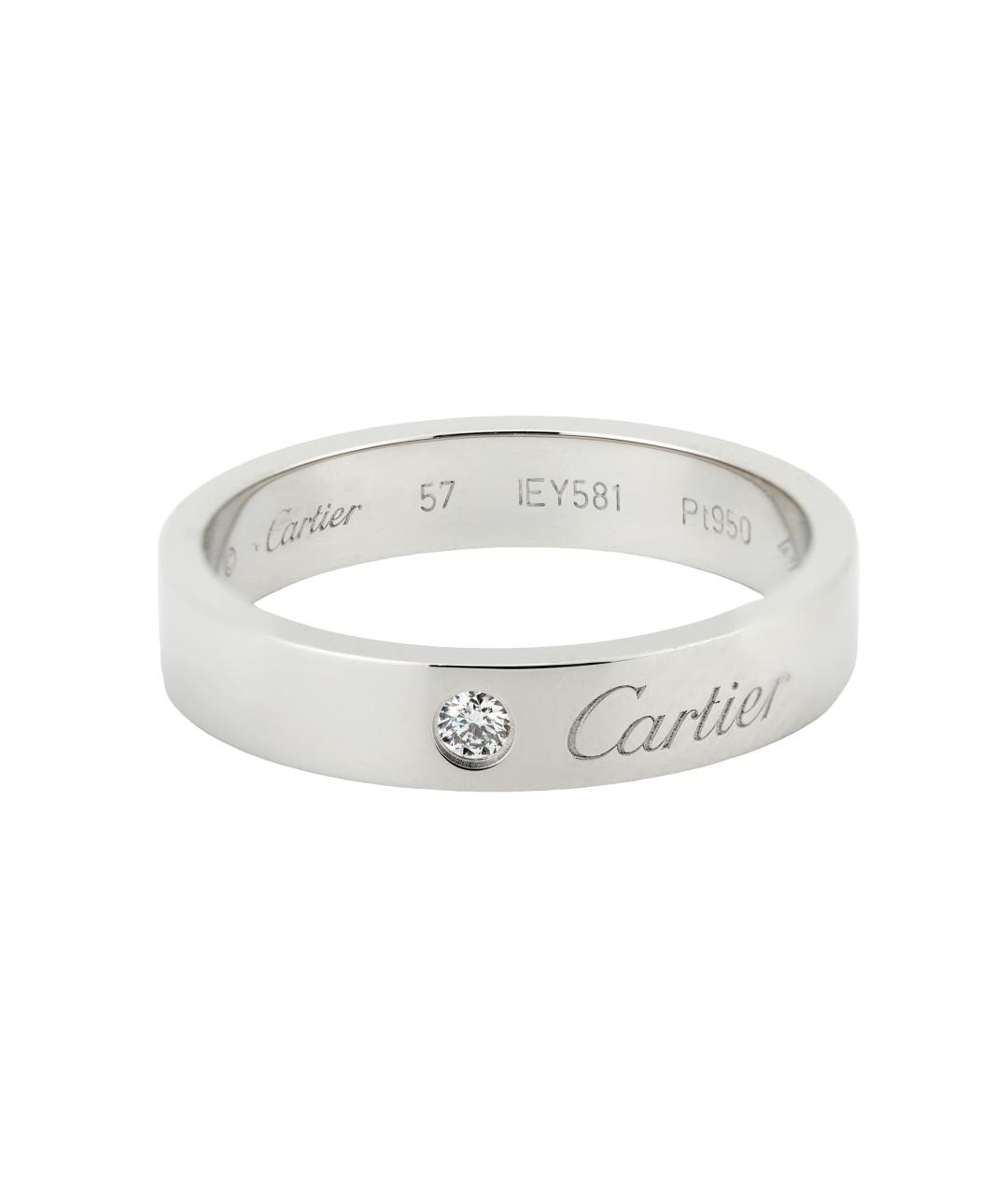 CARTIER Серебряное платиновое кольцо, фото 1