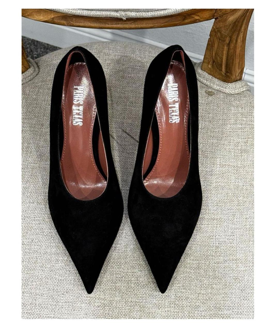 PARIS TEXAS Черные замшевые туфли, фото 3