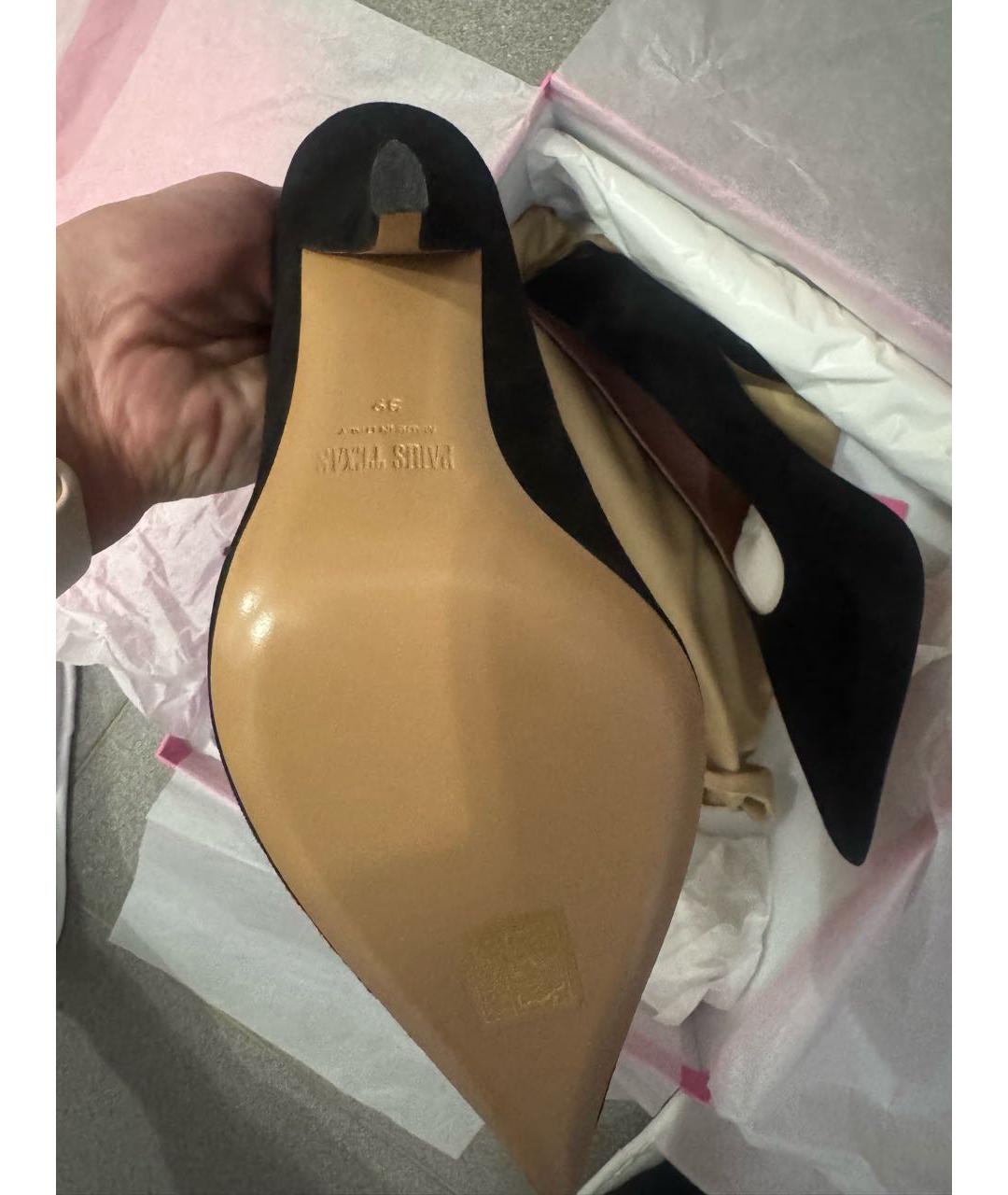 PARIS TEXAS Черные замшевые туфли, фото 5