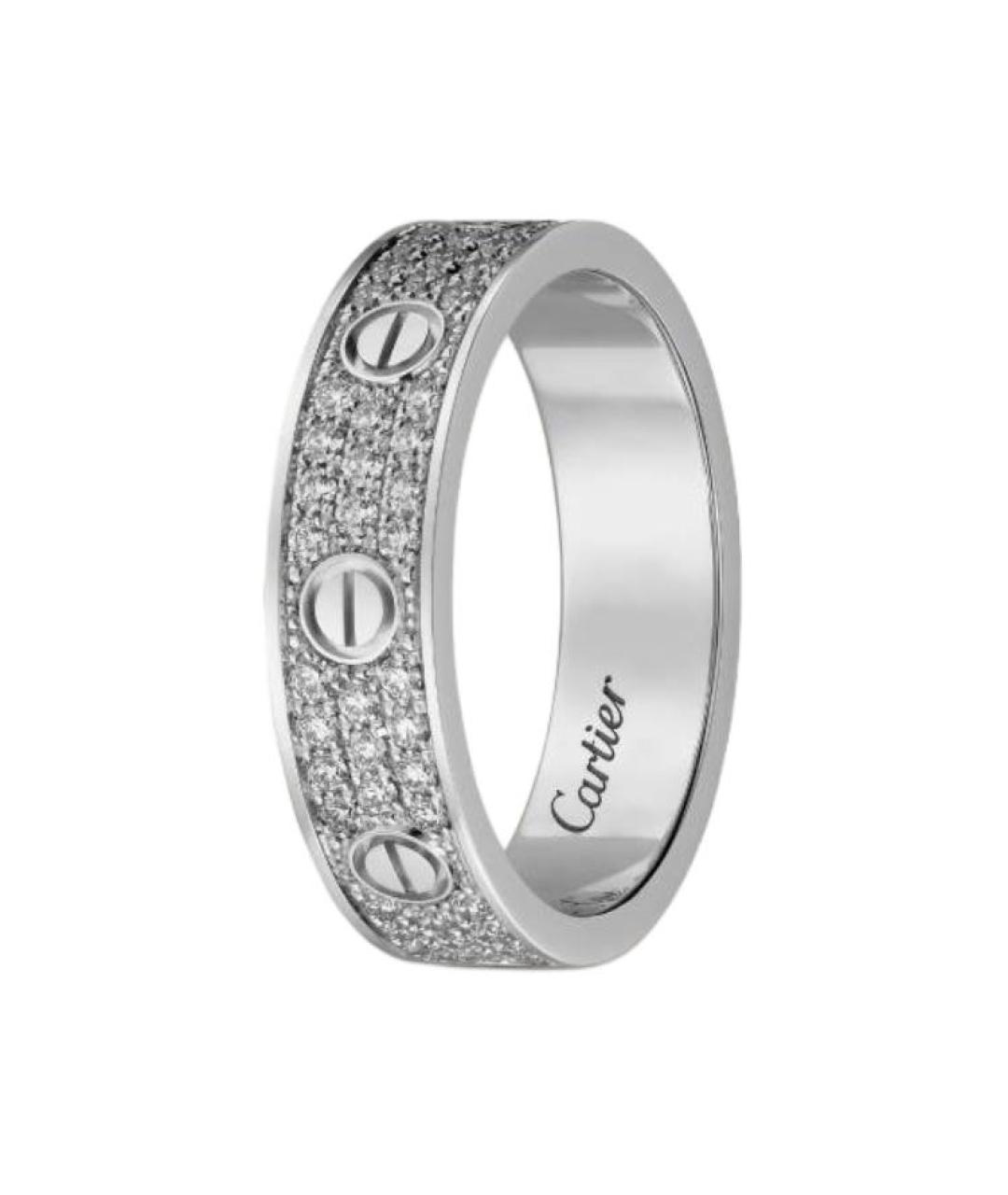 CARTIER Серебряное кольцо из белого золота, фото 5