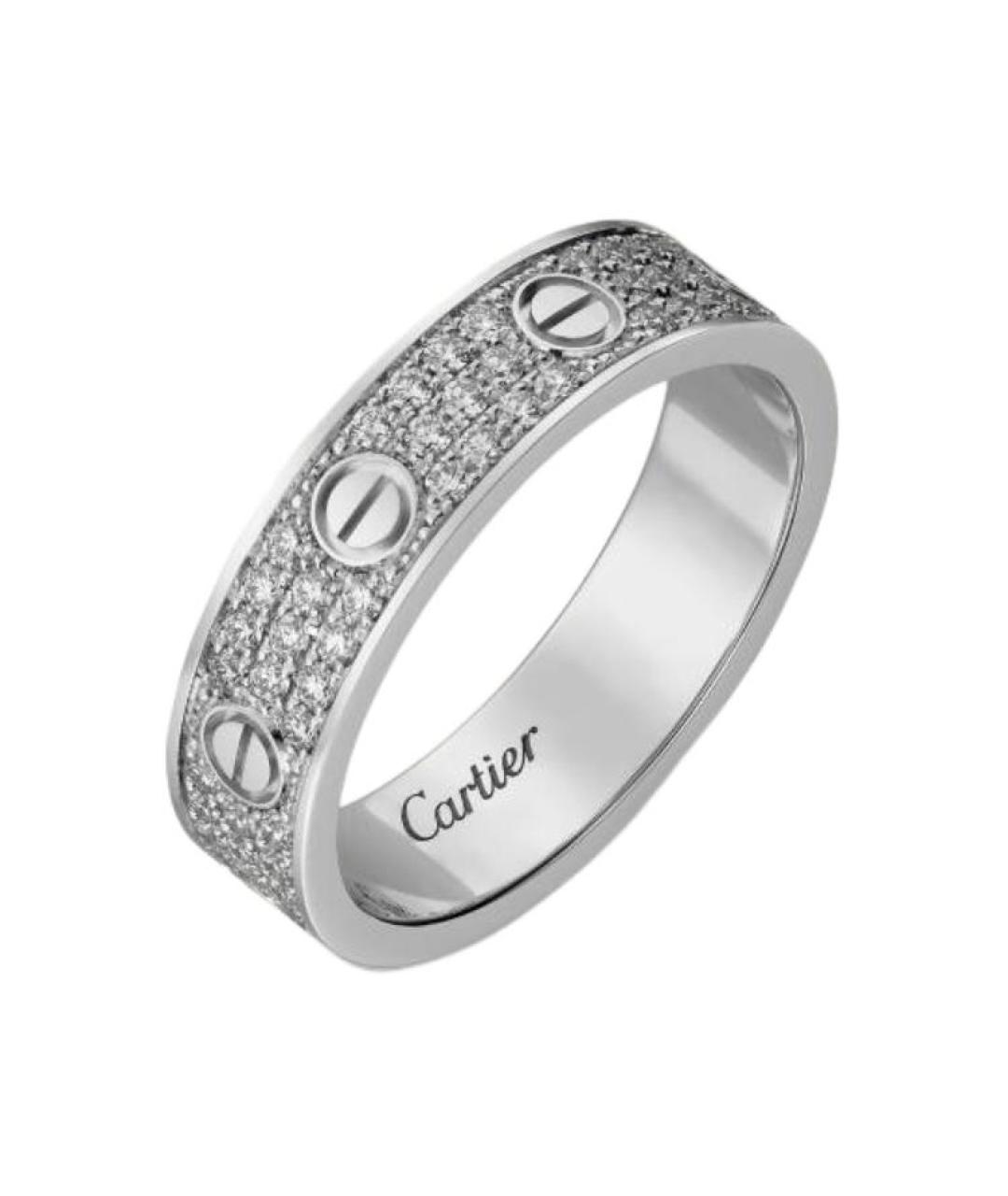 CARTIER Серебряное кольцо из белого золота, фото 4
