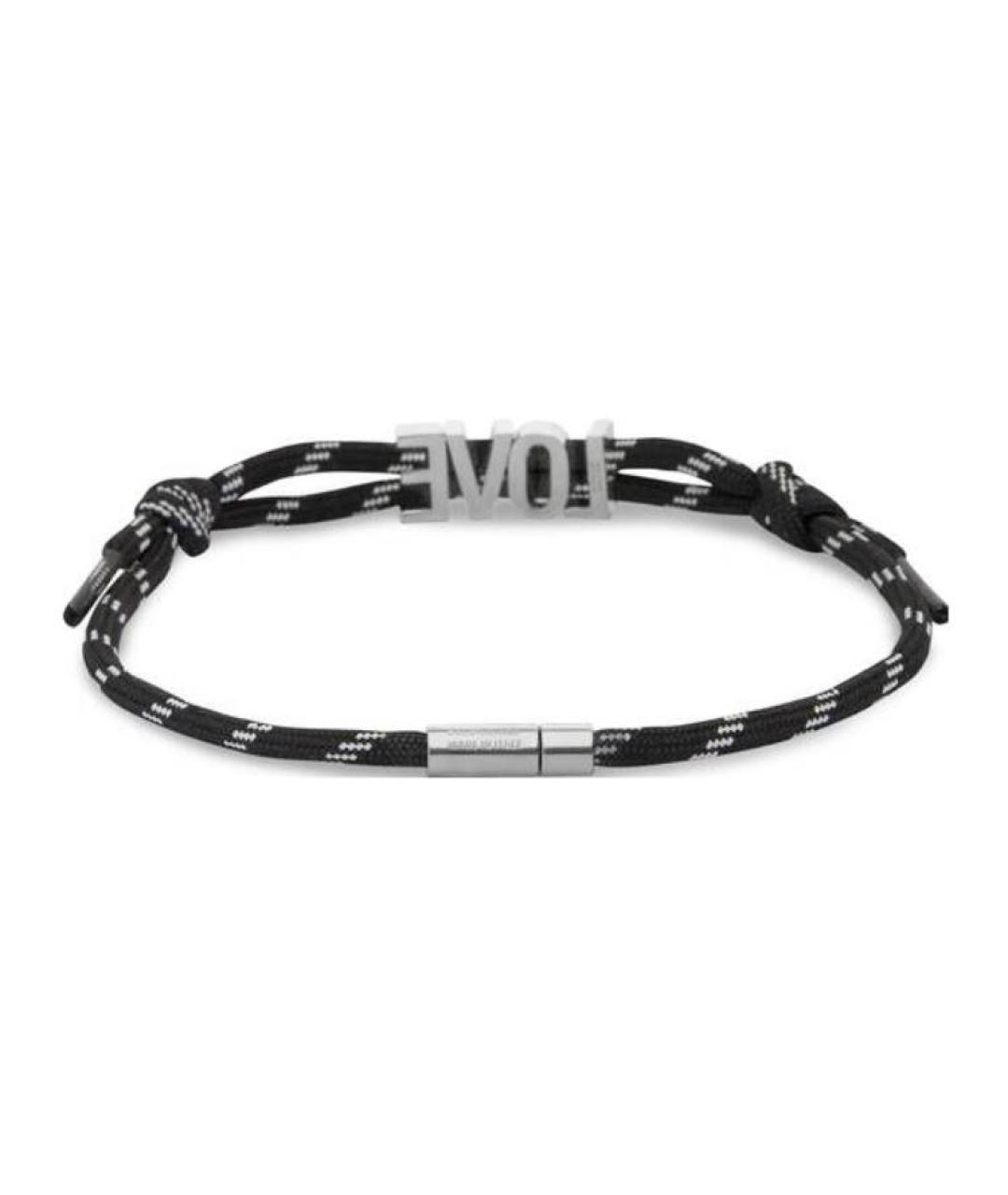 BALENCIAGA Черный латунный браслет, фото 2