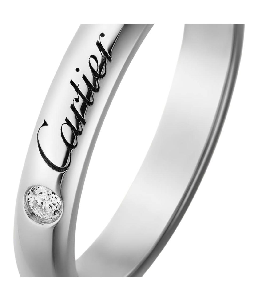 CARTIER Серебряное платиновое кольцо, фото 5