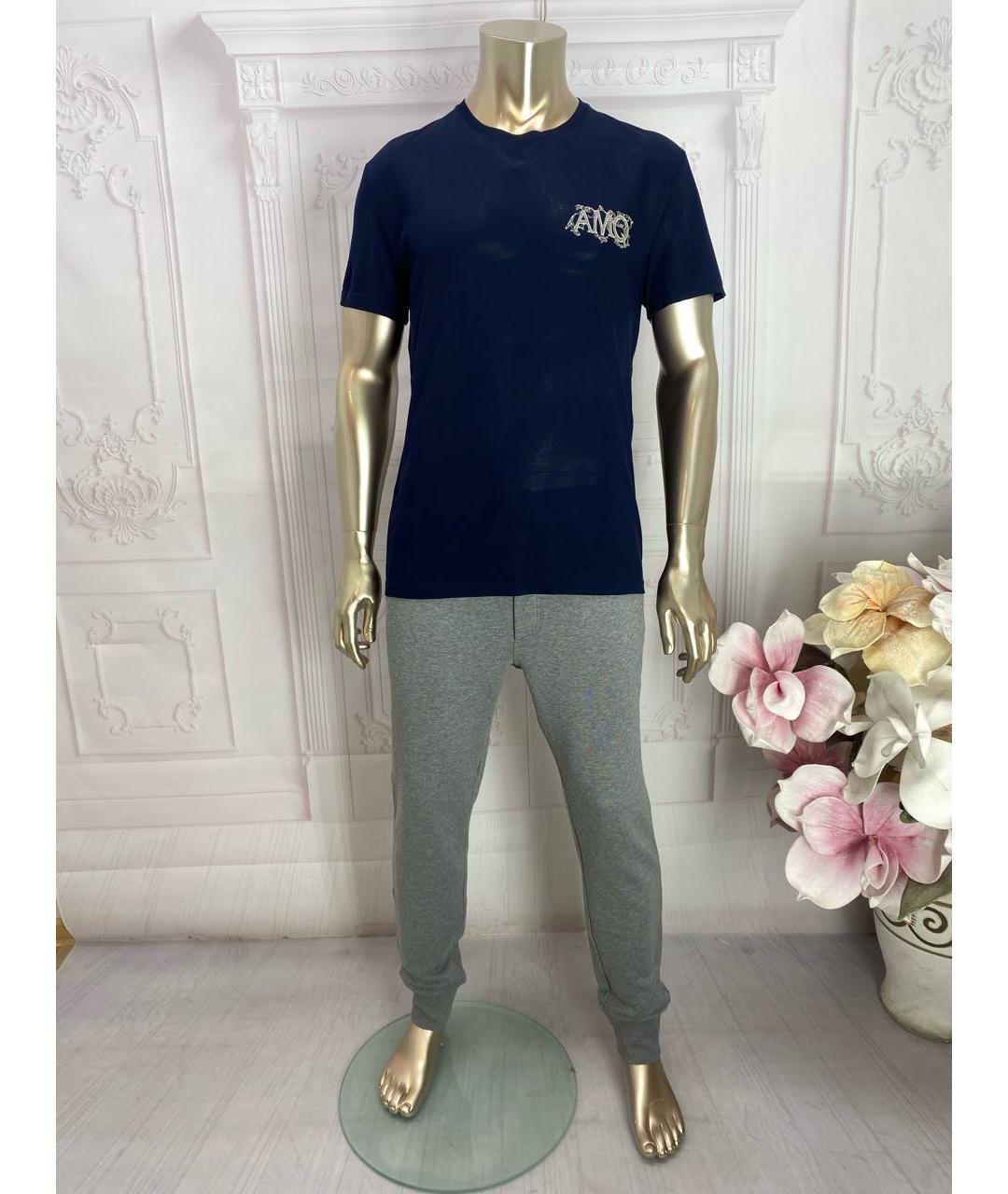 ALEXANDER MCQUEEN Темно-синяя футболка, фото 8