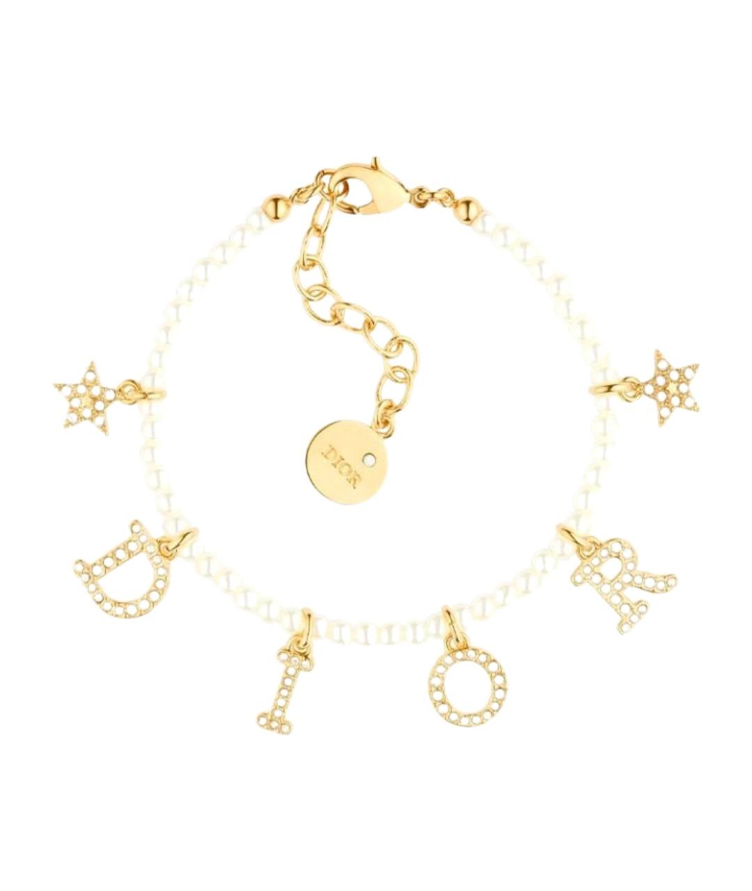 CHRISTIAN DIOR Золотой жемчужный браслет, фото 1