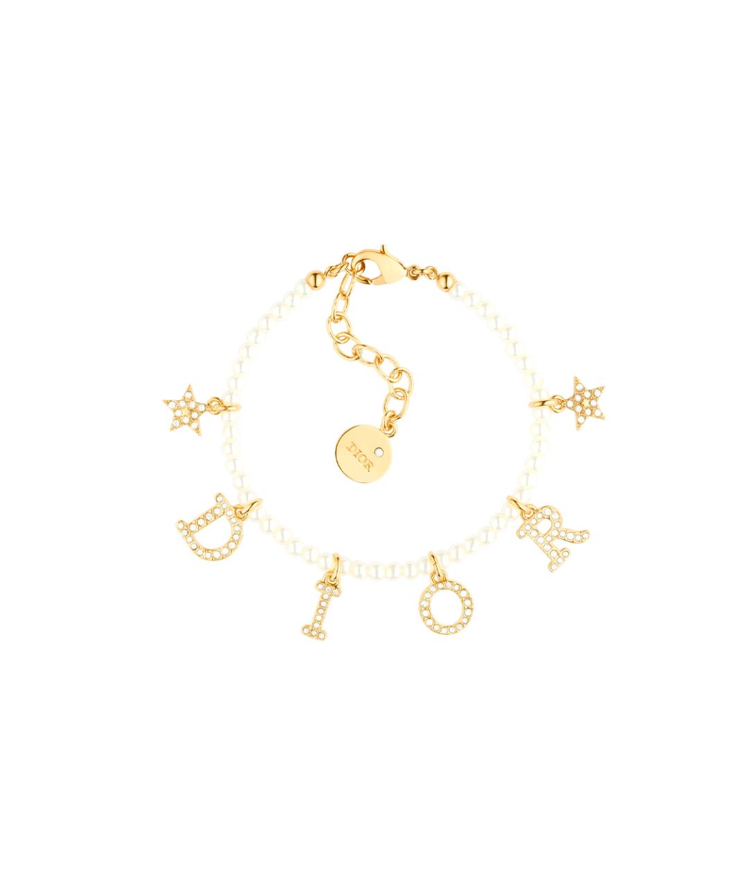 CHRISTIAN DIOR Золотой жемчужный браслет, фото 3