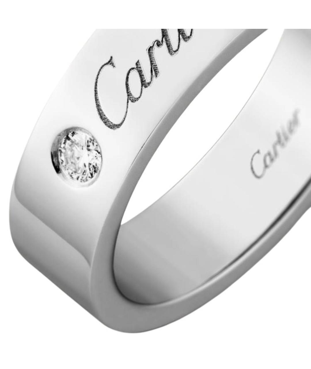 CARTIER Серебряное платиновое кольцо, фото 5