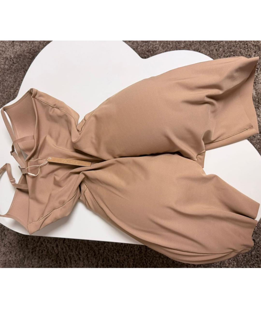 SKIMS Бежевый синтетический комбинезон, фото 6
