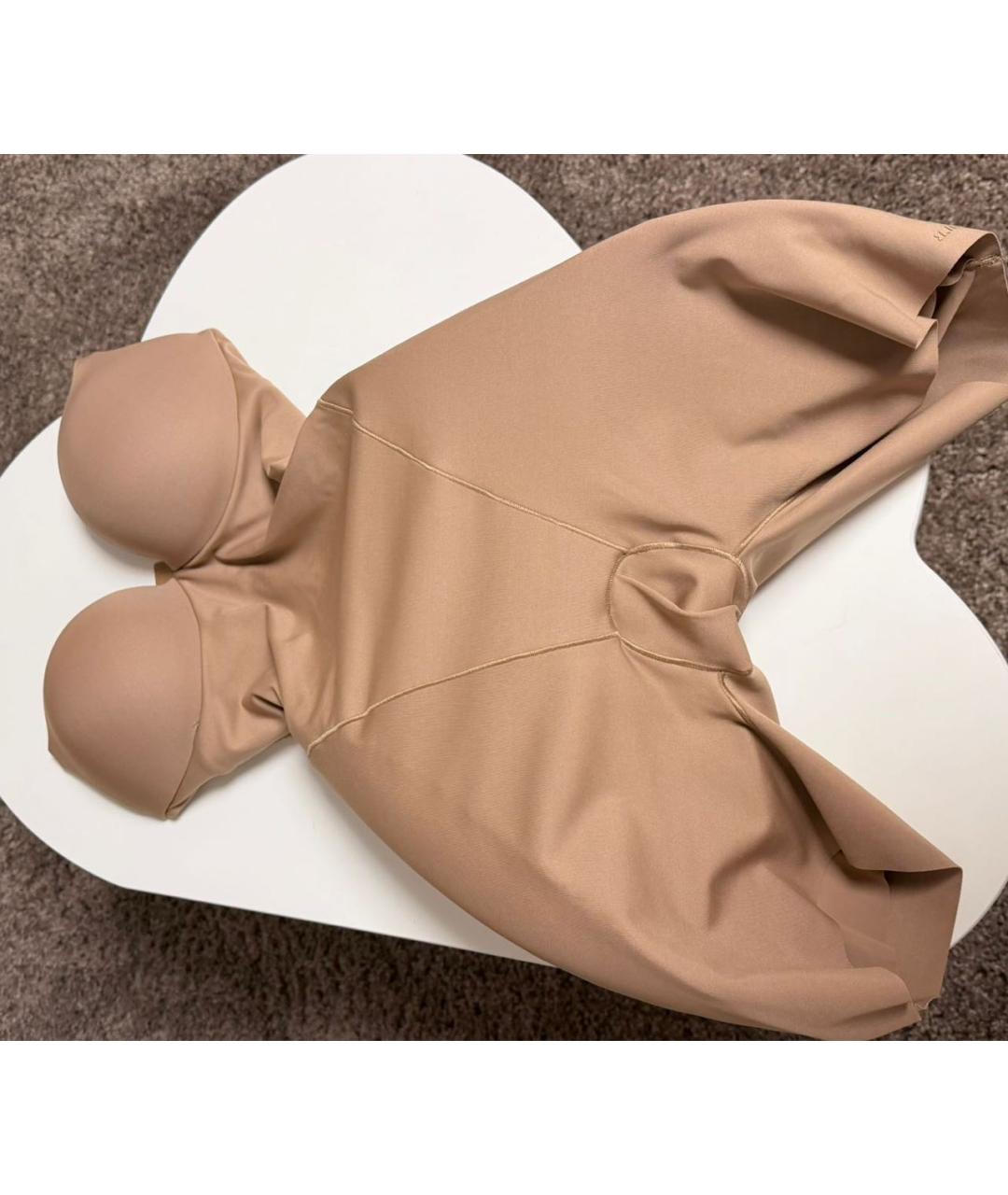 SKIMS Бежевый синтетический комбинезон, фото 7