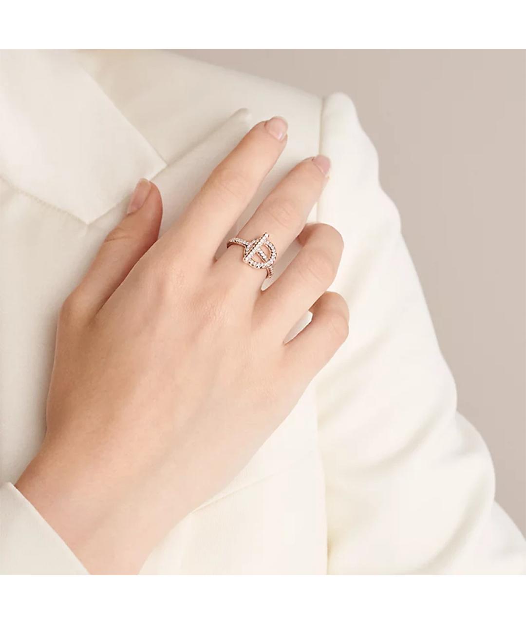 HERMES Розовое кольцо из розового золота, фото 2