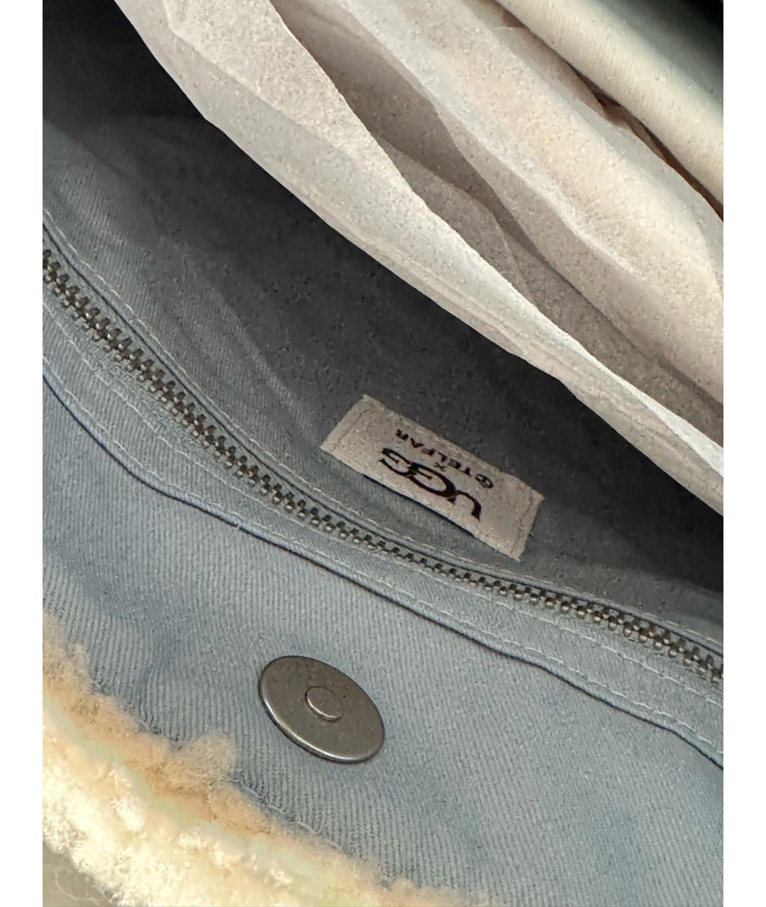 TELFAR Голубая замшевая сумка тоут, фото 7