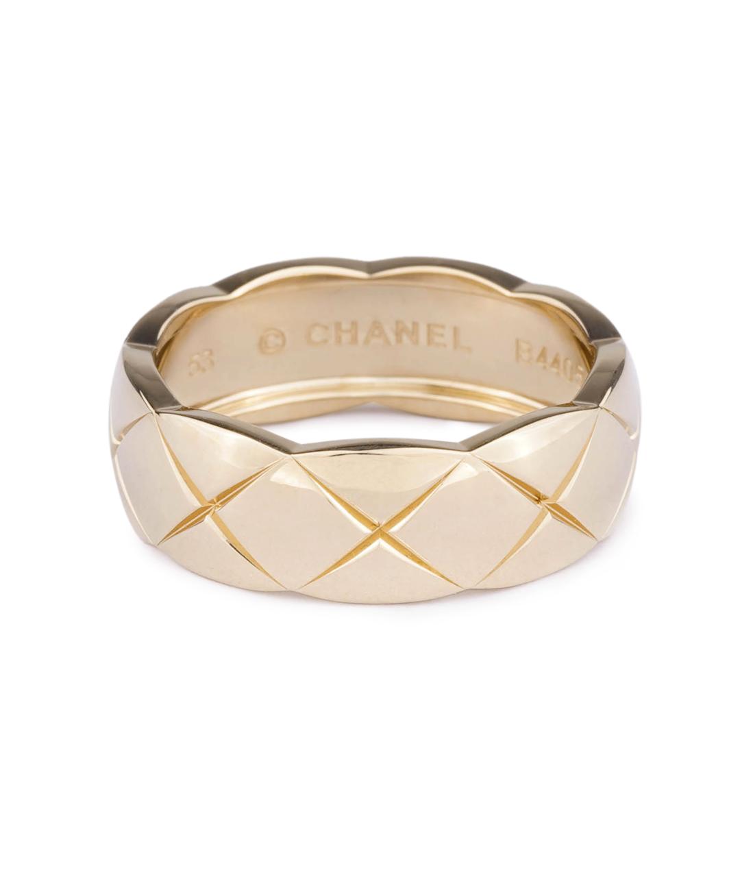 CHANEL Бежевое кольцо из желтого золота, фото 2