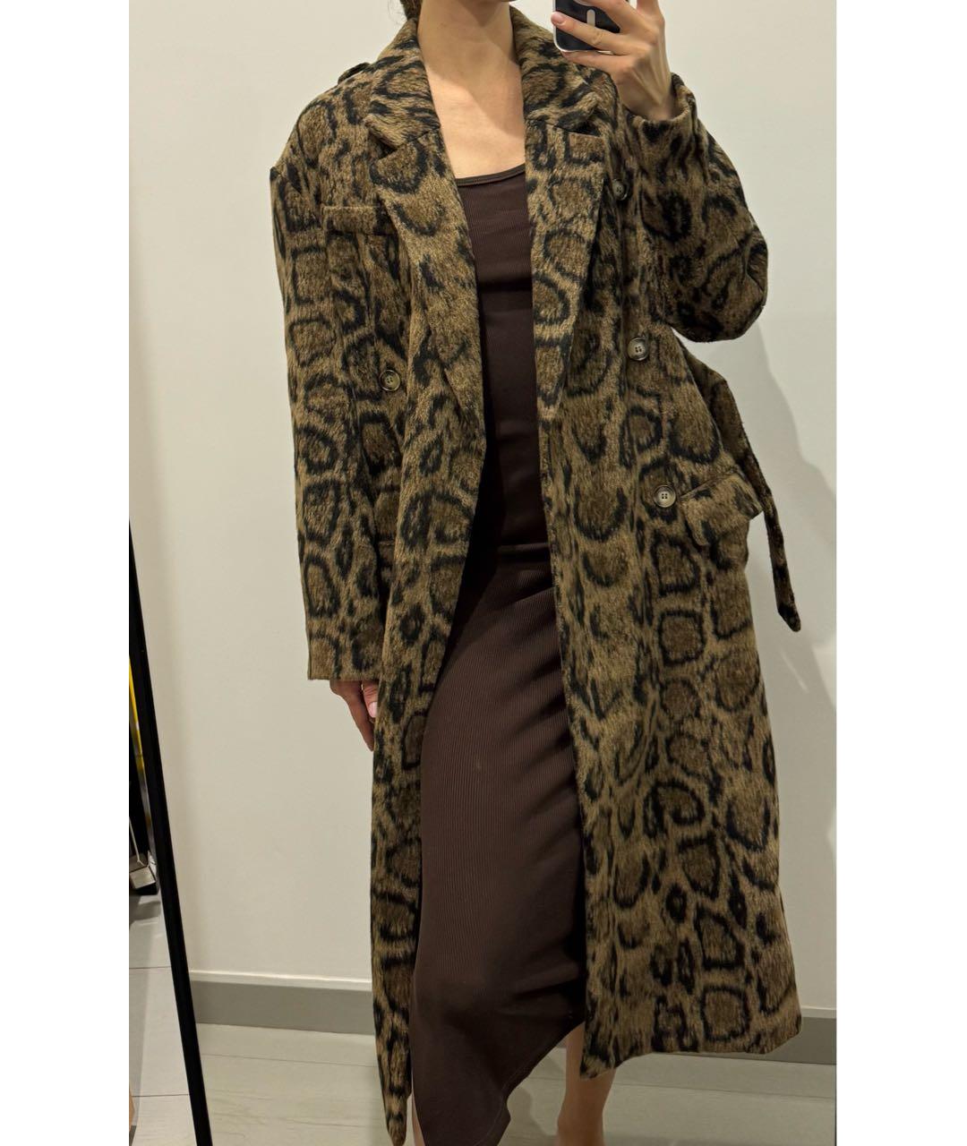 ROKH Бежевое шерстяное пальто, фото 5