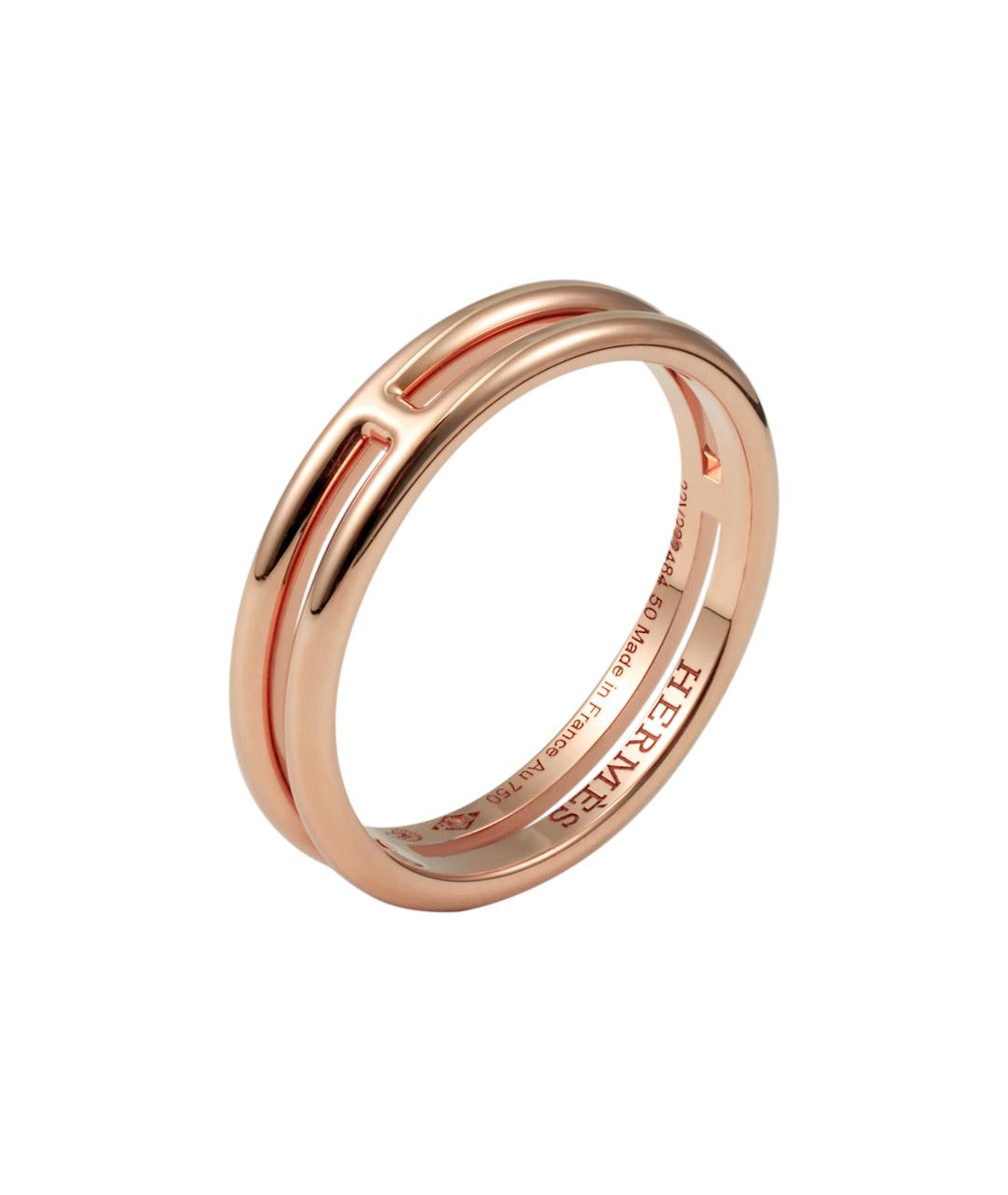 HERMES Золотое кольцо из розового золота, фото 1