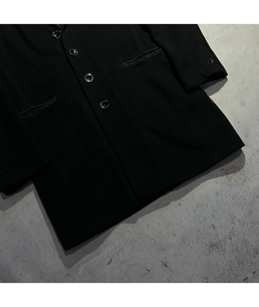 ARMANI JEANS Черное шерстяное пальто, фото 2
