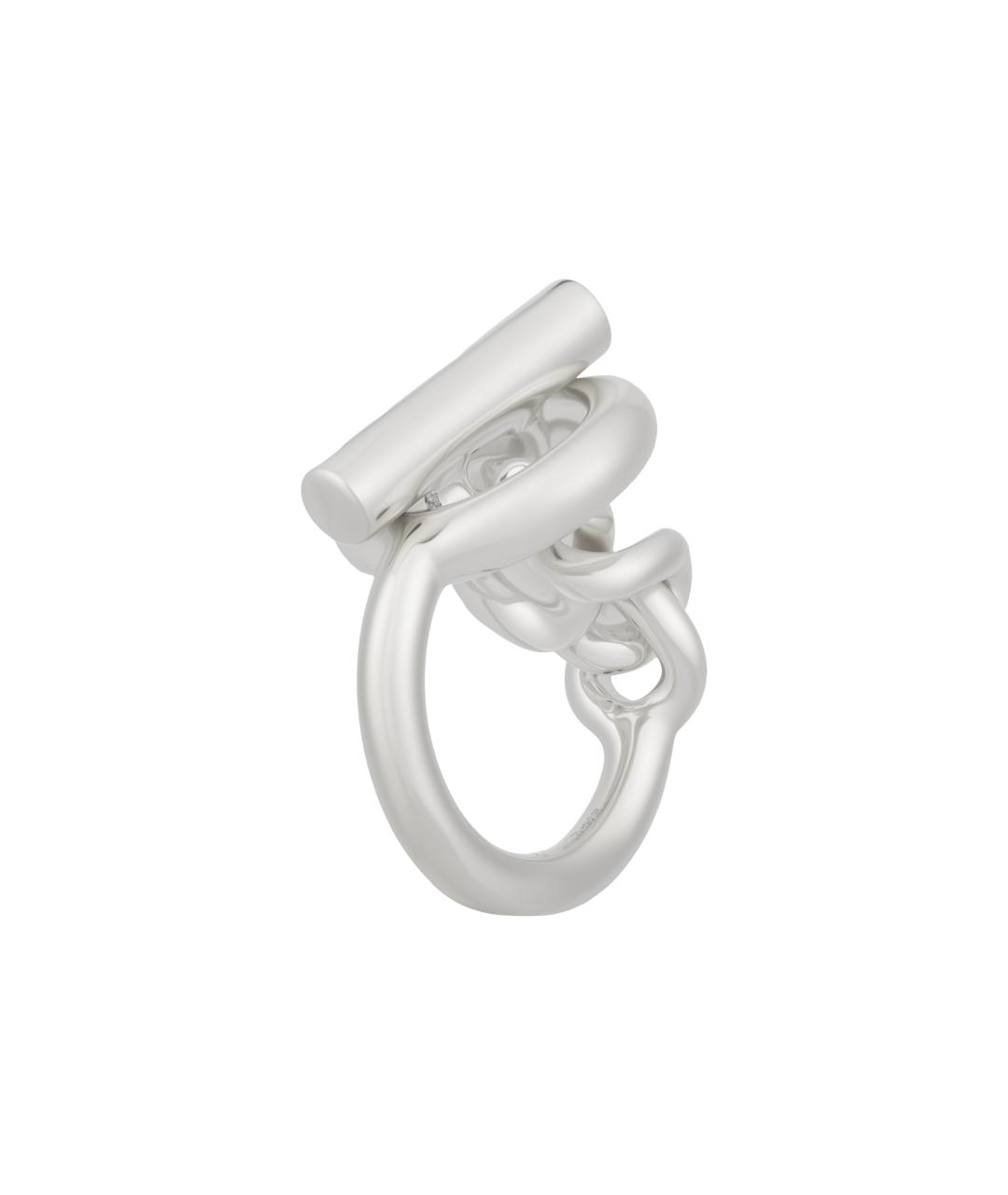 HERMES Серебряное серебряное кольцо, фото 1