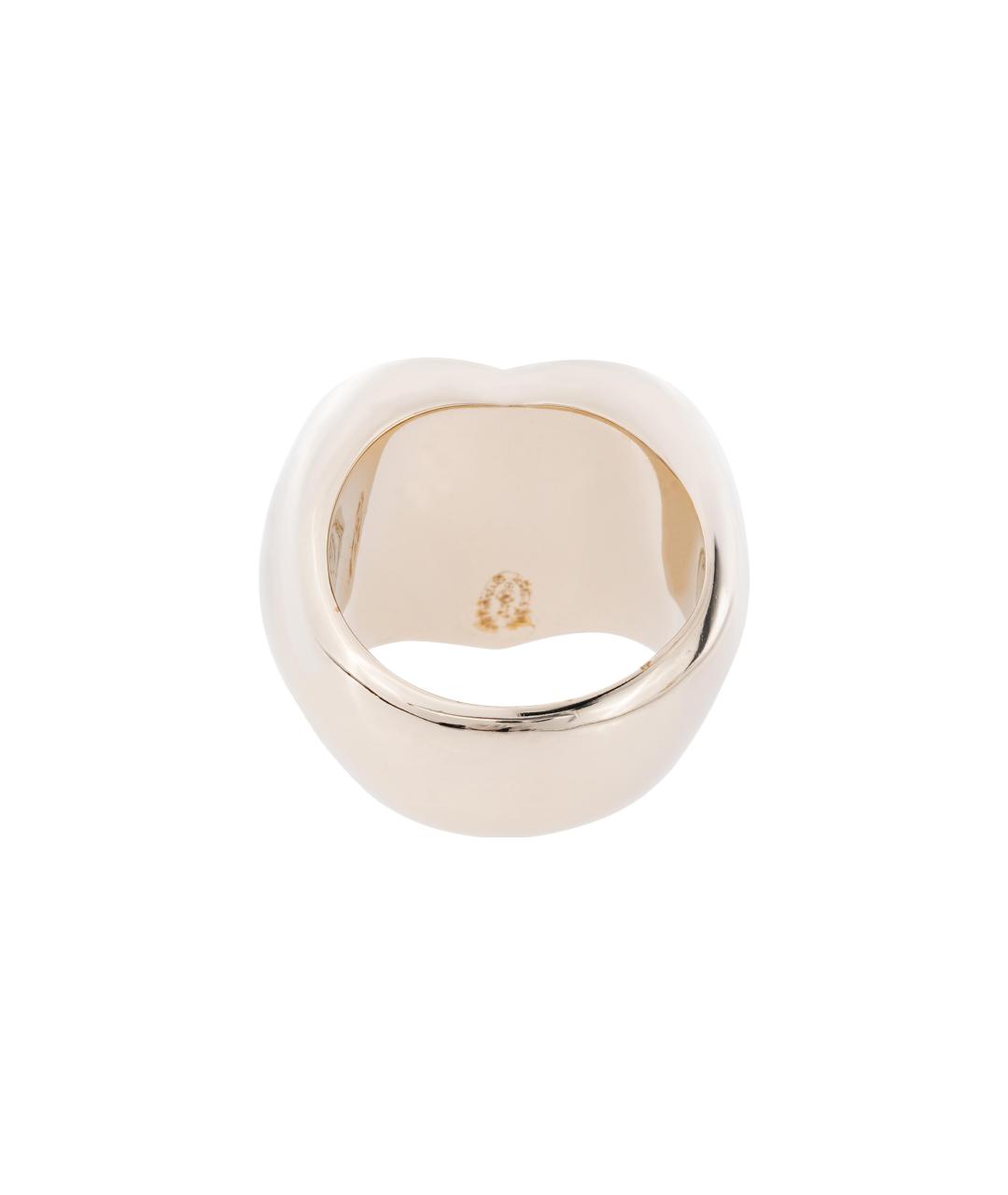 CHANEL Белое металлическое кольцо, фото 3