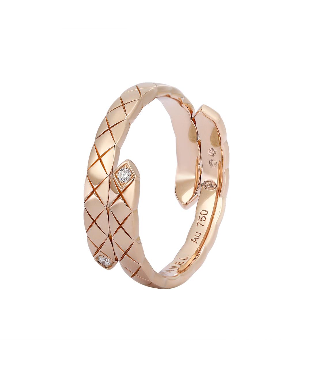 CHANEL Бежевое кольцо из желтого золота, фото 1